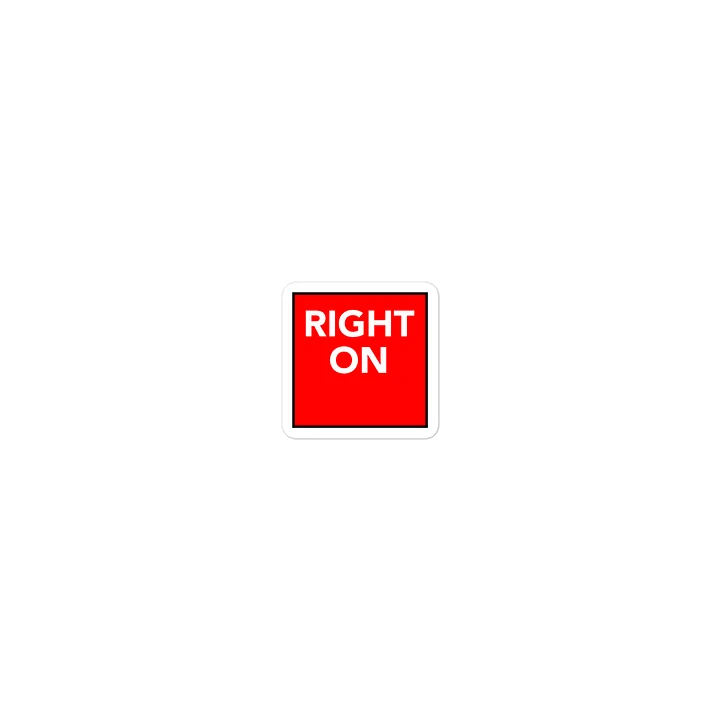 Right On Red Sticker product image (1)