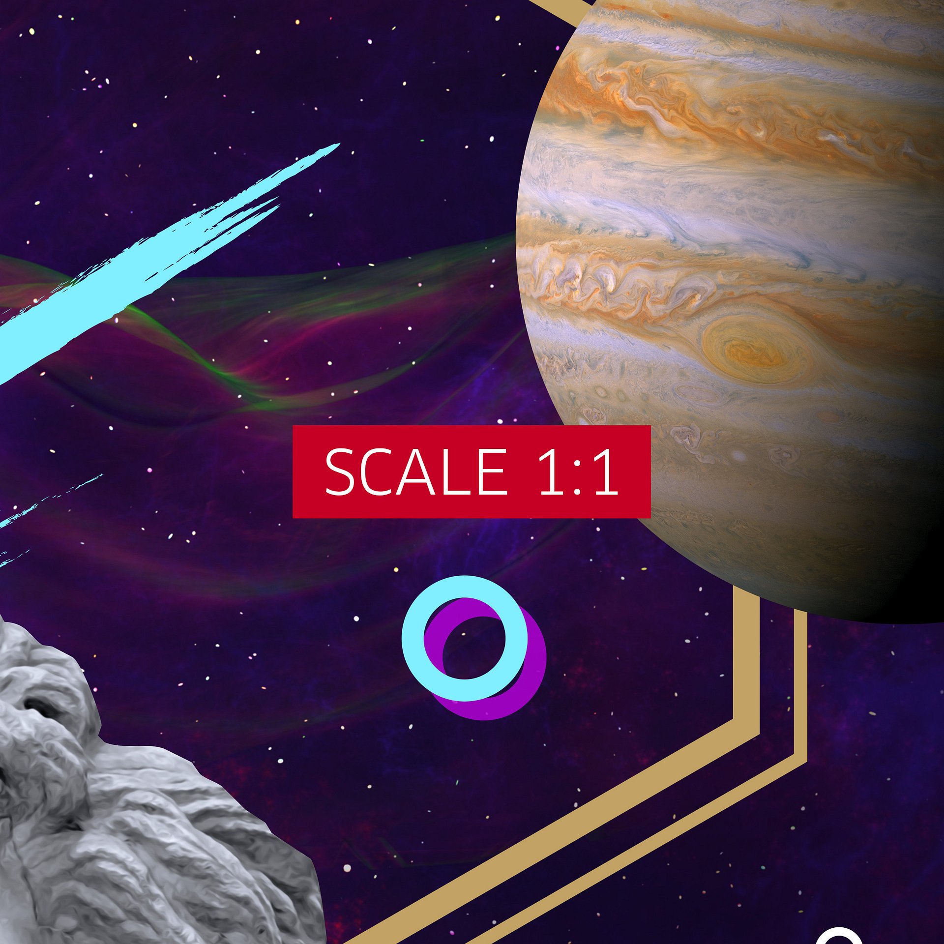 Vaporwave poster: Synthwave Gods and Planets - Jupiter (gr. Zeus) [synthwave/vaporwave/retrowave/cyberpunk] — aesthetic poster product image (5)