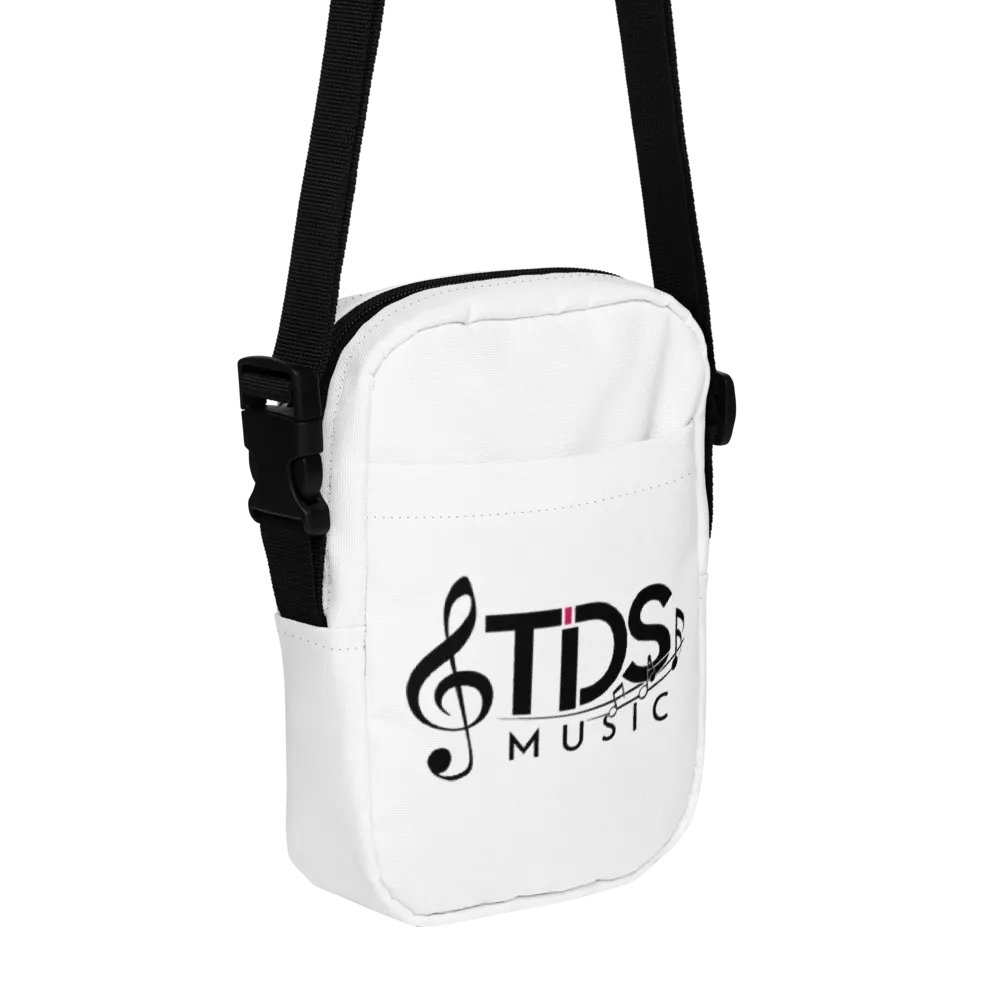TDS Music White Crossbody Bag with All-Over Musical Print product image (4)