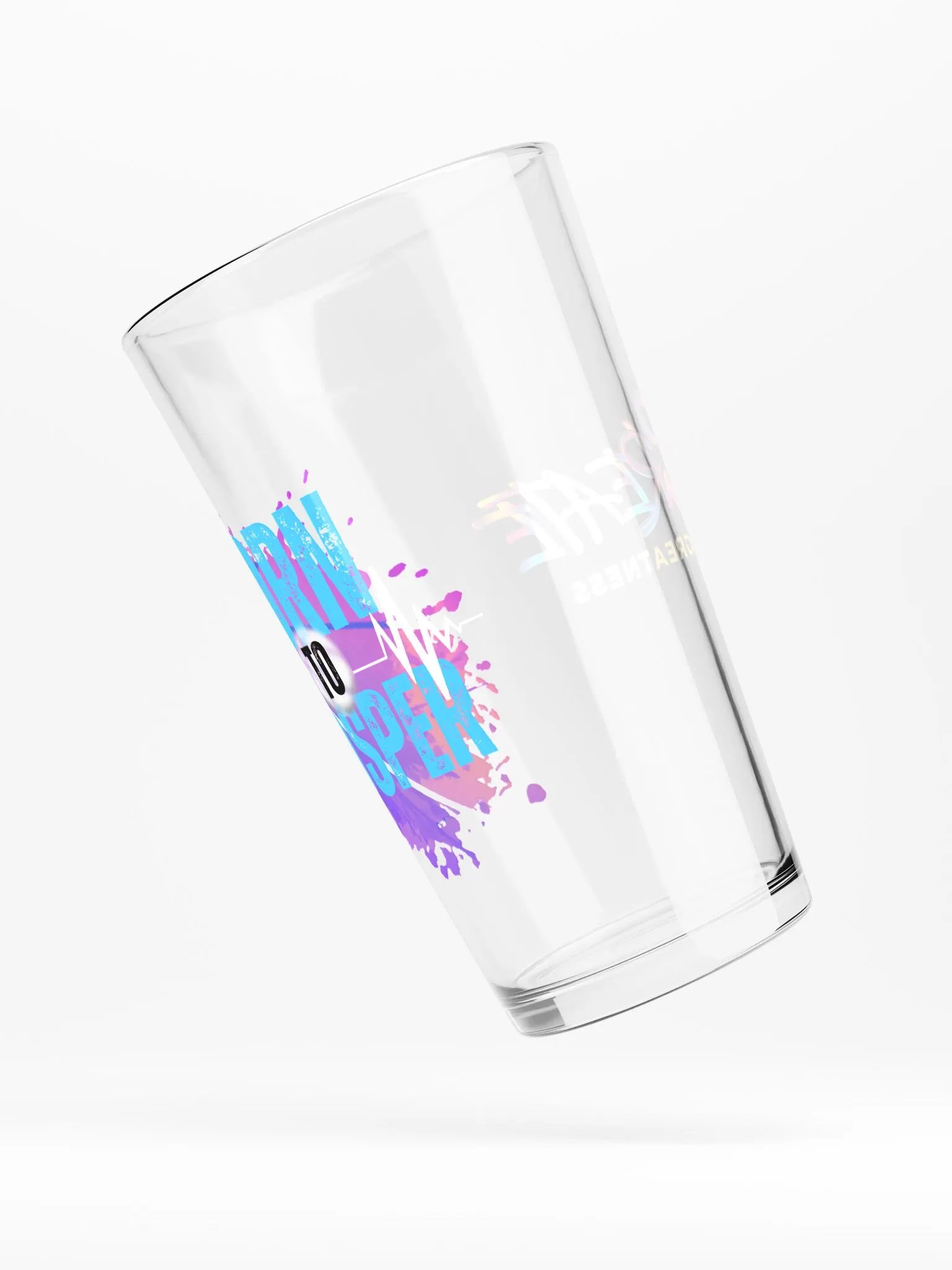 Create Greatness + Born to Prosper Shaker Pint Glass product image (2)