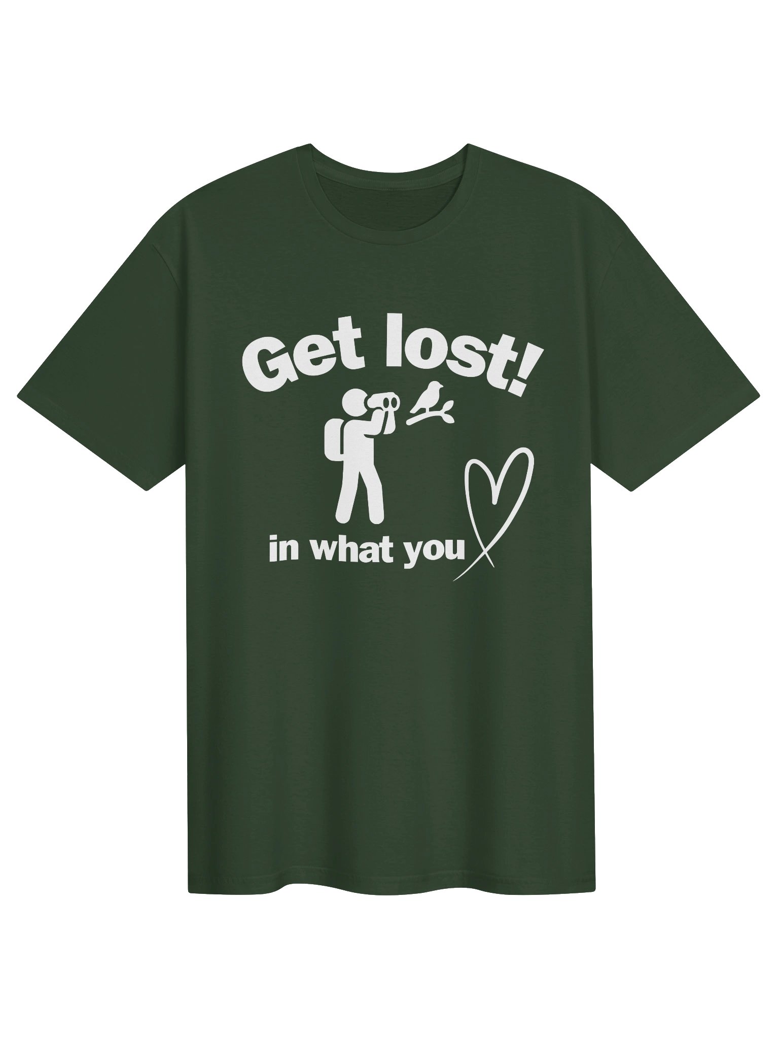Get Lost Hiking Birdwatching T-Shirt – Adventure Graphic Tee for Birders product image (4)