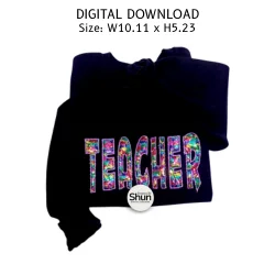 Teacher Appliqué Embroidery Design product image (2)