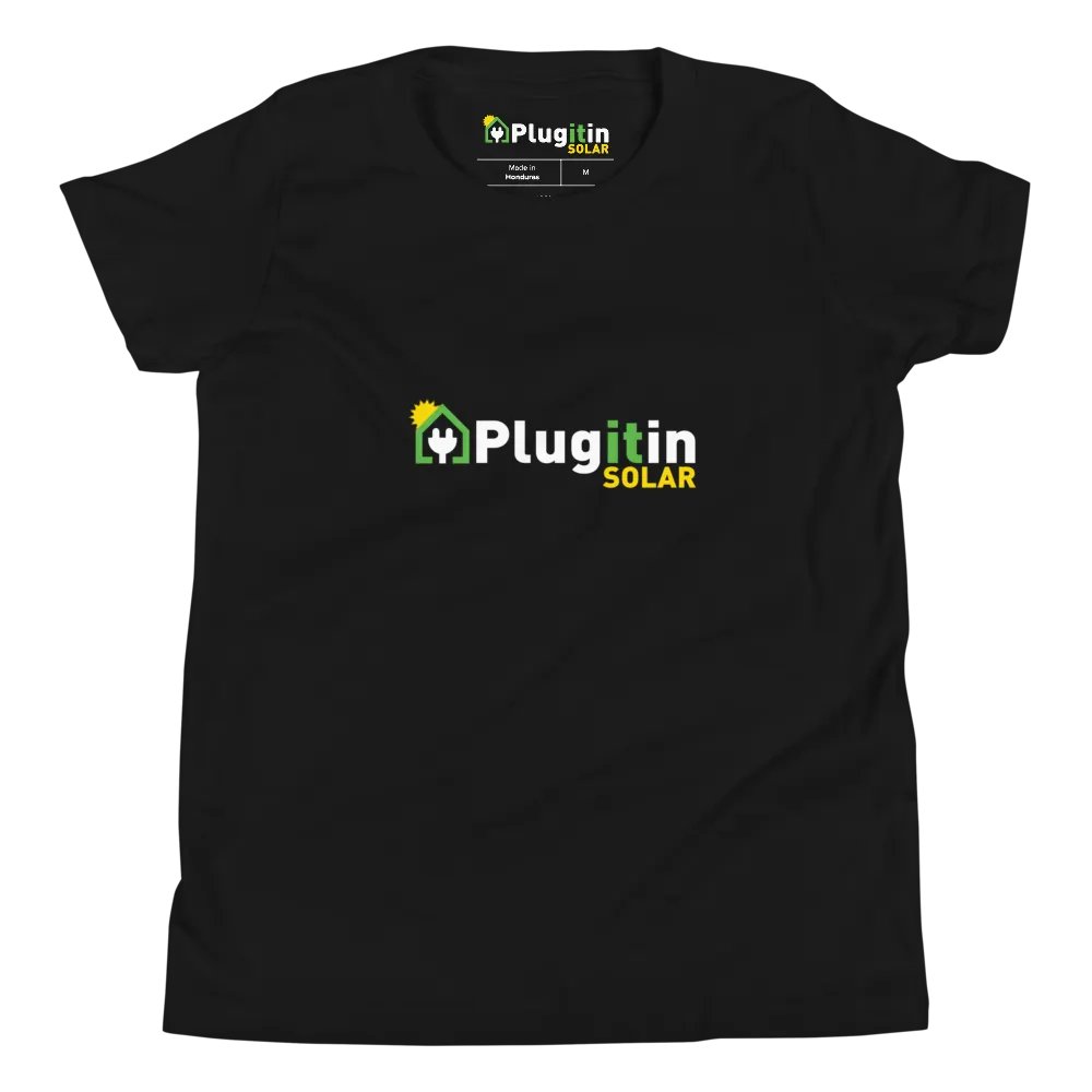 Plug It In Solar High-Quality Canvas Youth Short Sleeve T-Shirt product image (4)