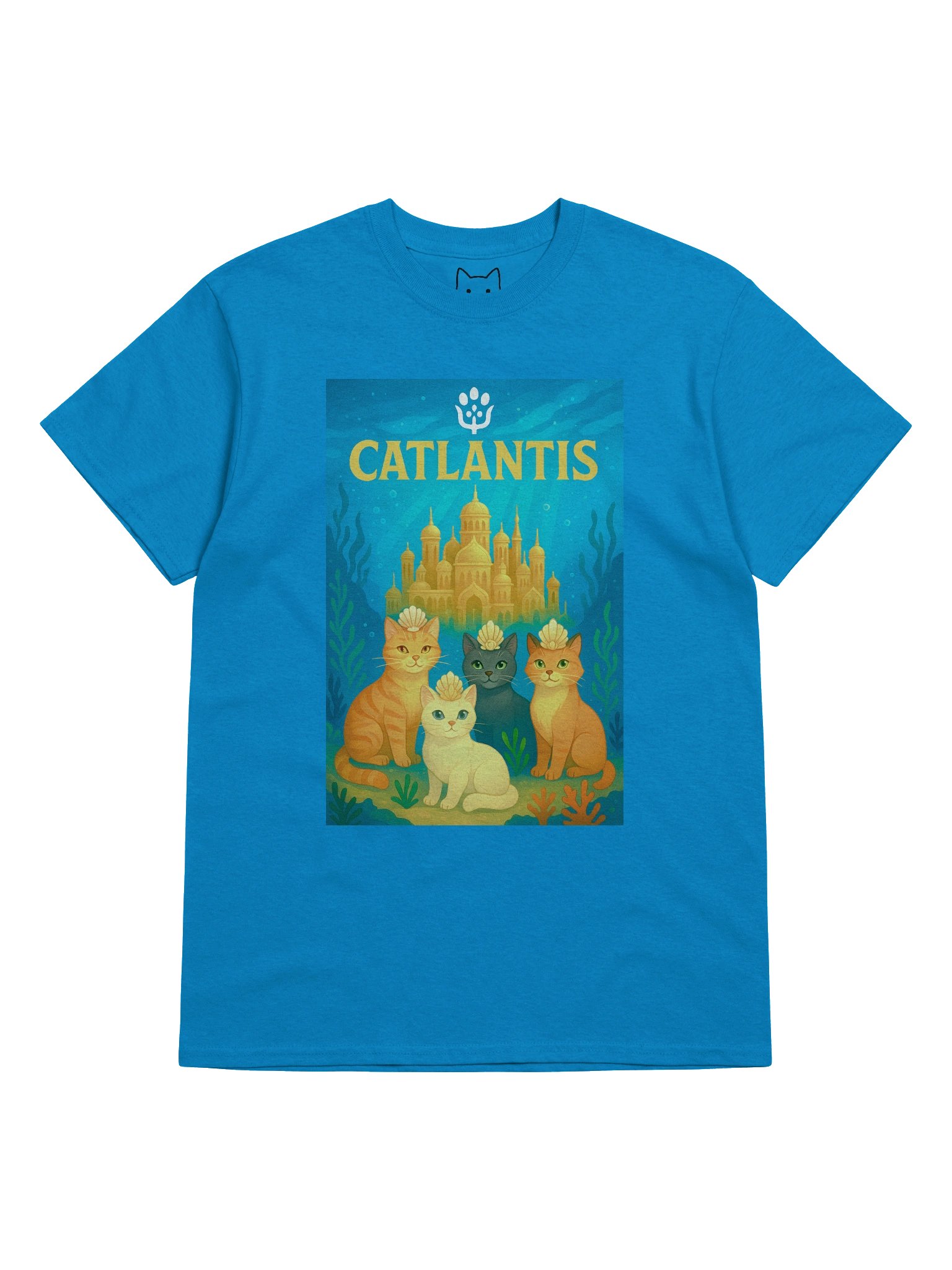 Catlantis Cat Parody Boxy Fit Unisex T-Shirt product image (17)