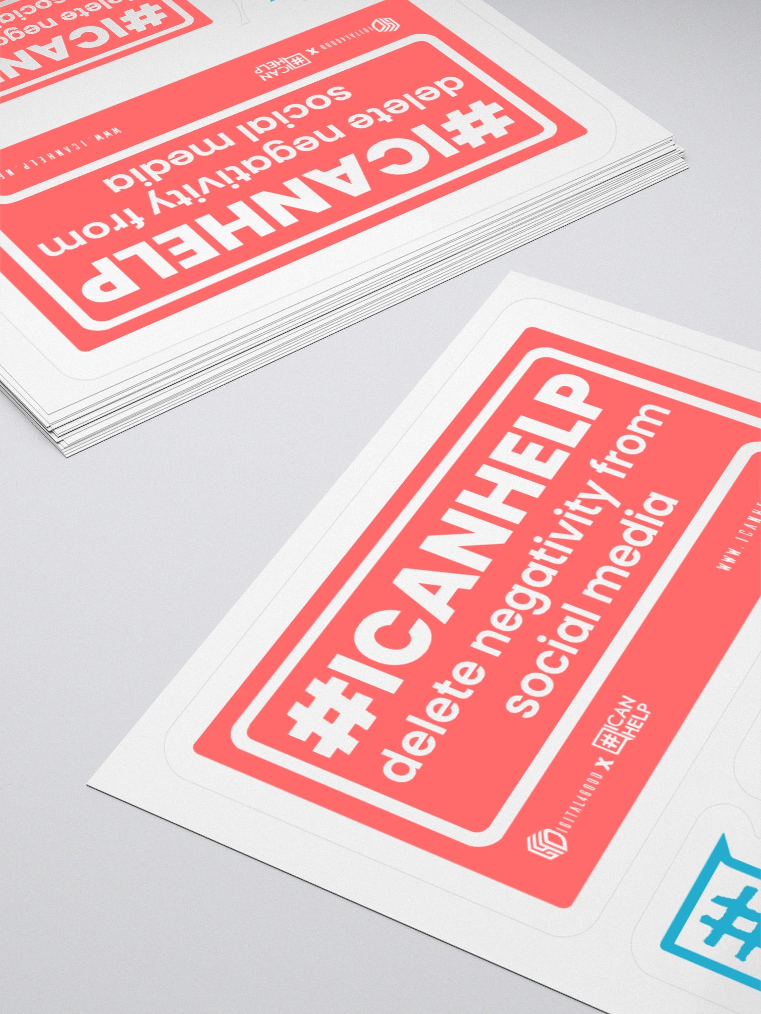 #ICANHELP Delete Negativity From Social Media Stickers product image (10)