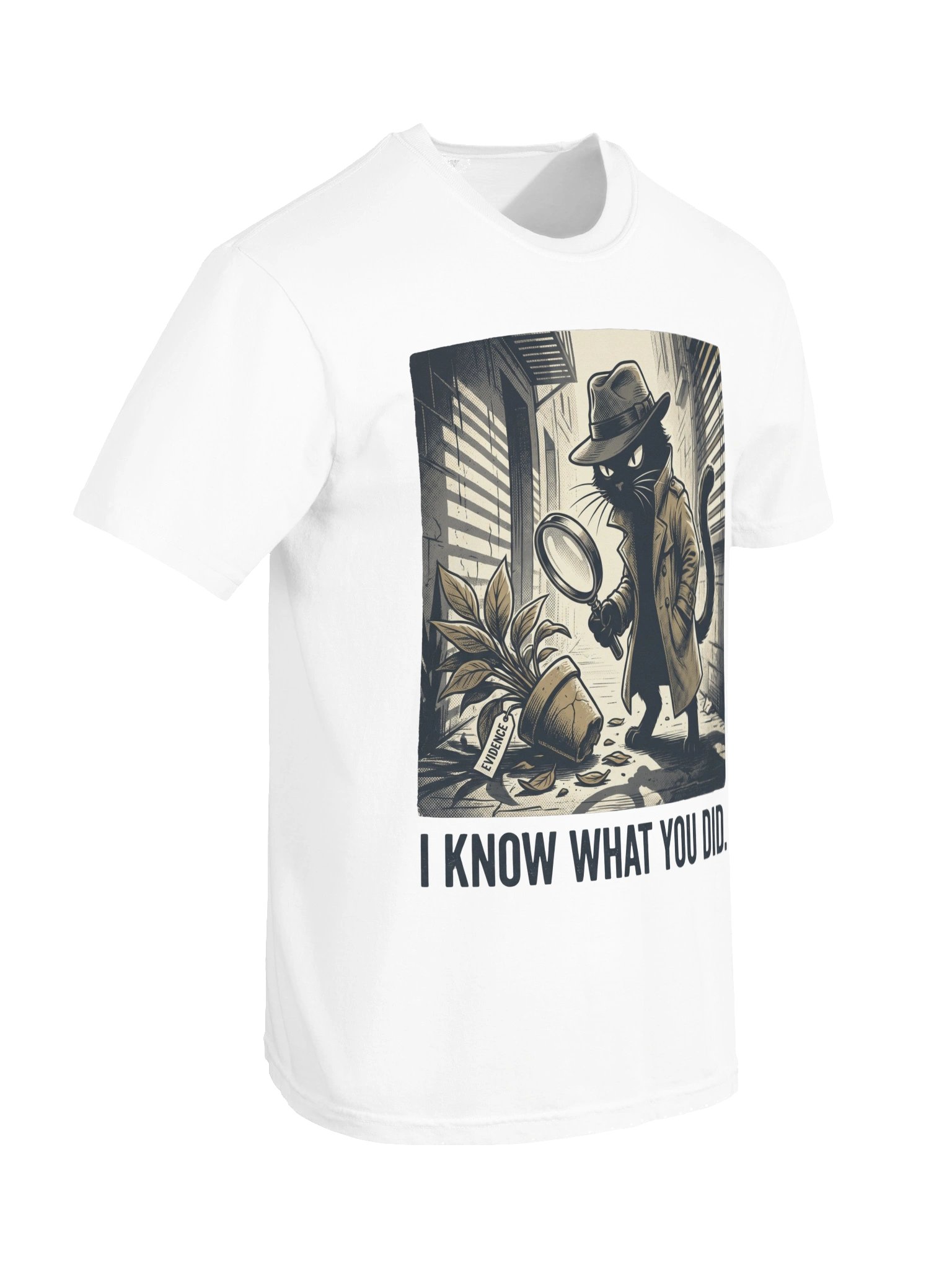 I Know What You Did Detective Cat Tee product image (136)