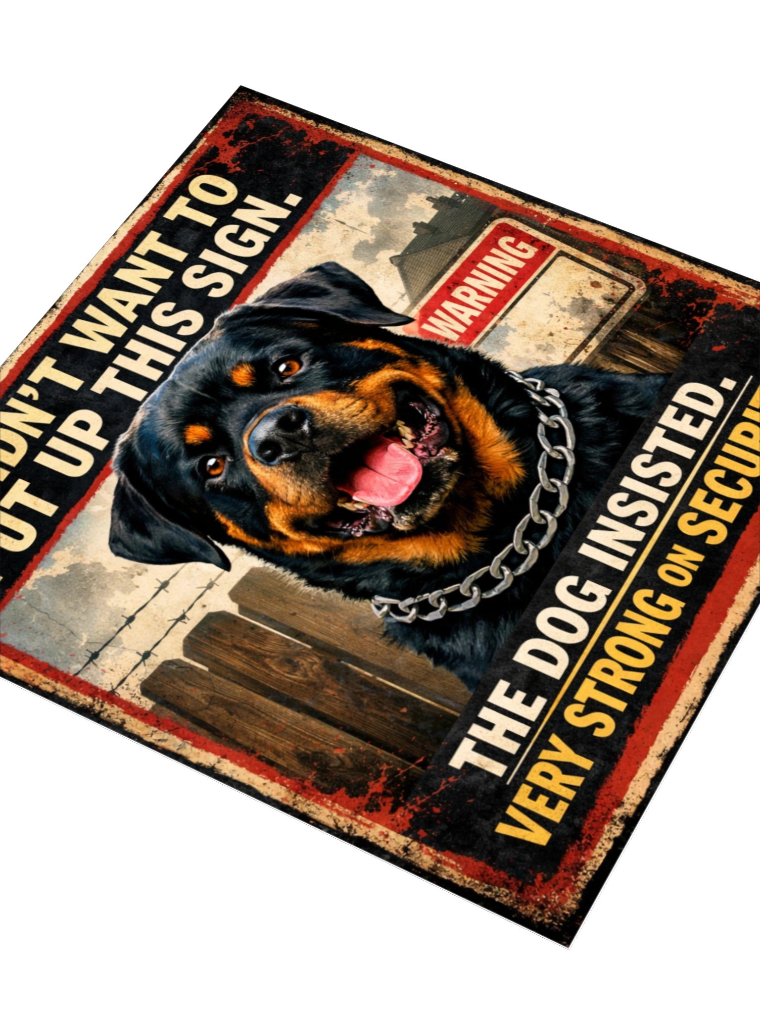 Funny Rottweiler Warning Sticker product image (8)