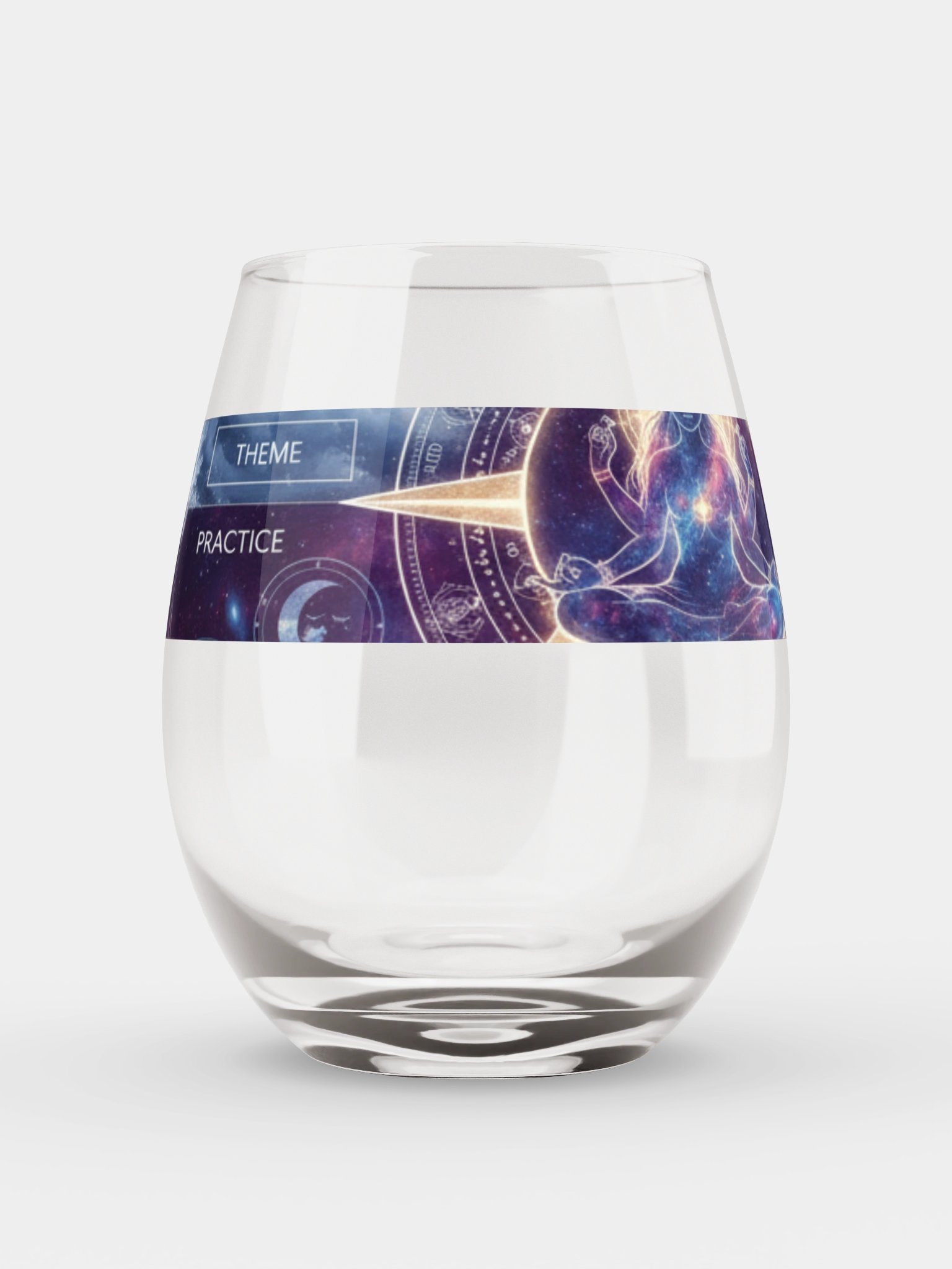 Cosmic Meditation Stemless Wine Glass product image (6)