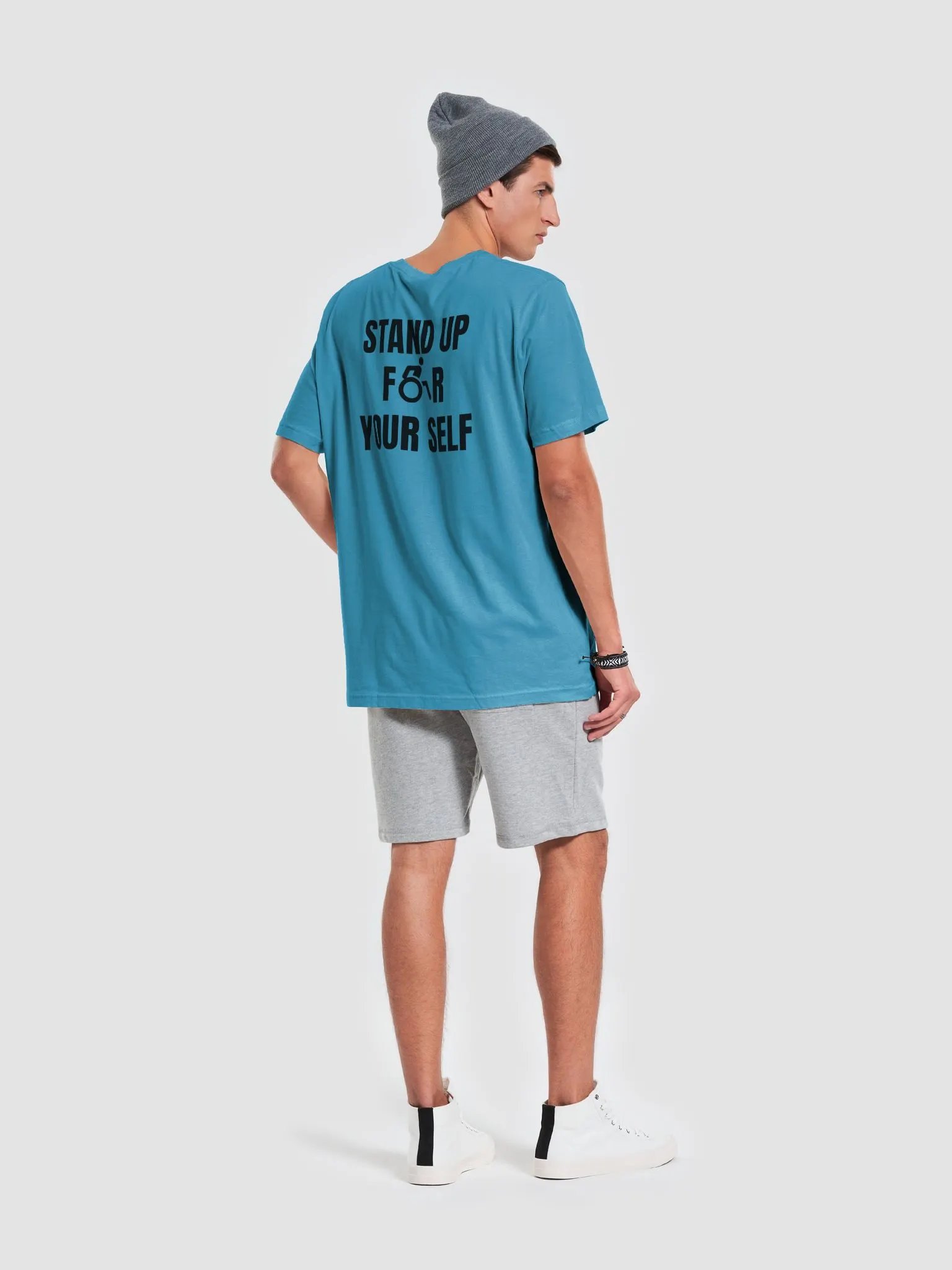 Stand Up For Your Self Teal Tee product image (7)