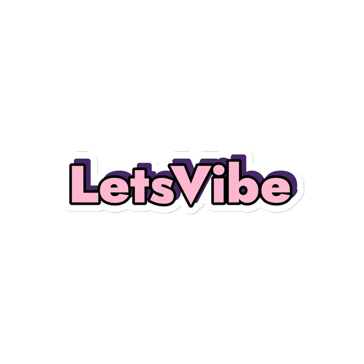 Lets Vibe 6"x6" Fridge Magnet product image (1)