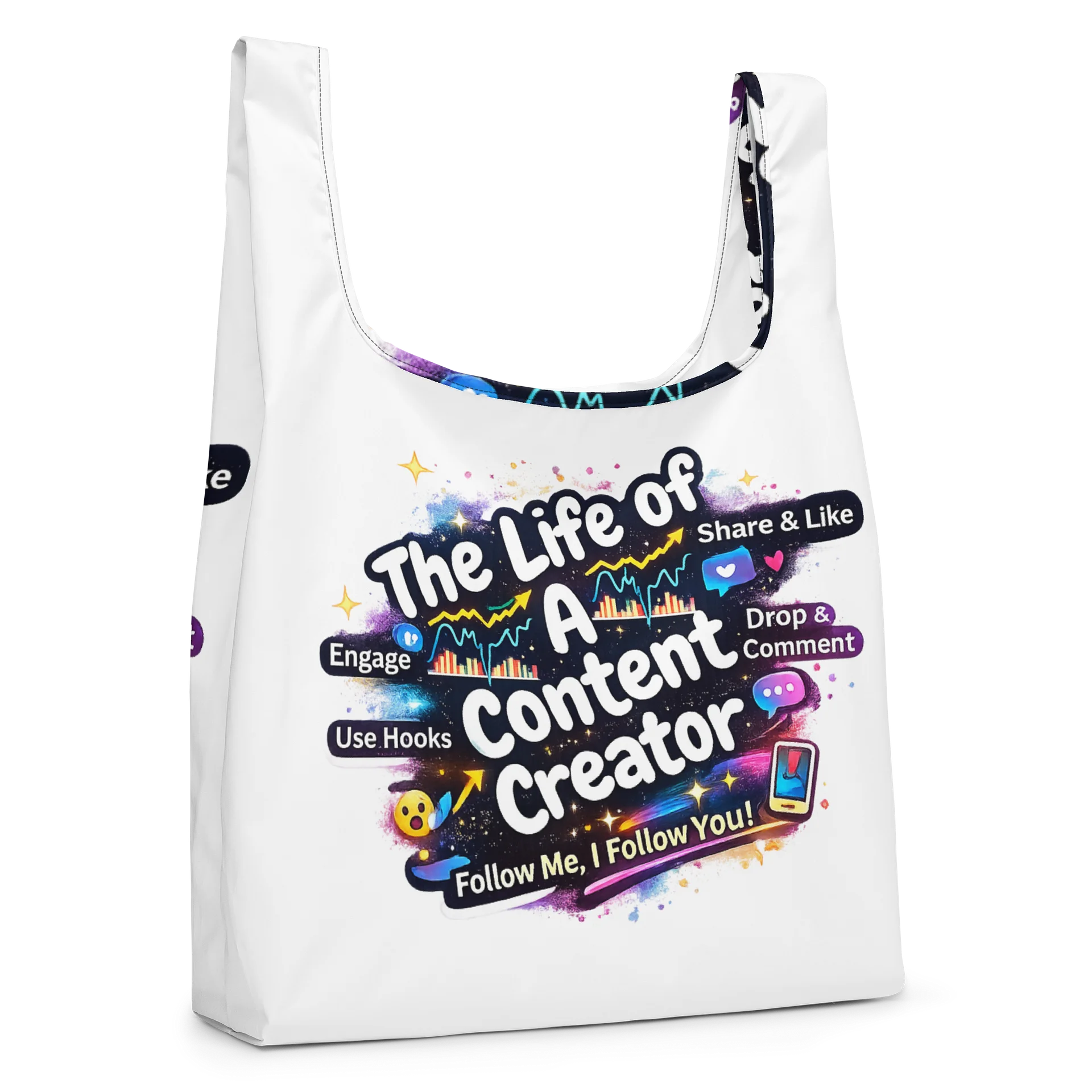 Galactic Content Creator Tote Bag product image (4)