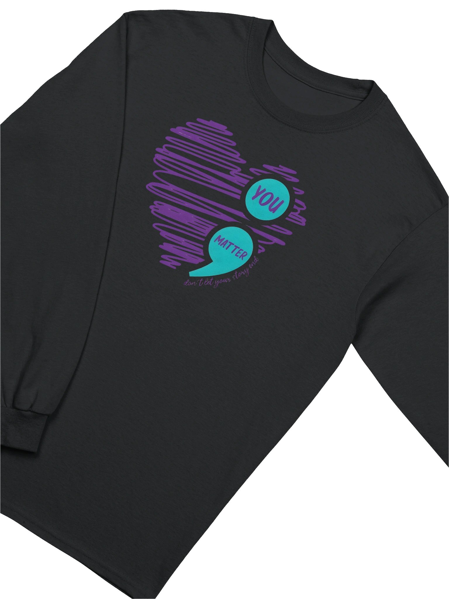 Scribbled Heart Long Sleeve Tee product image (3)