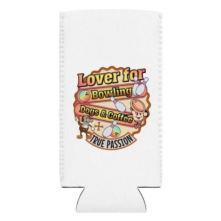 Lover For Dogs Coffee Bowling Can Cooler product image (2)