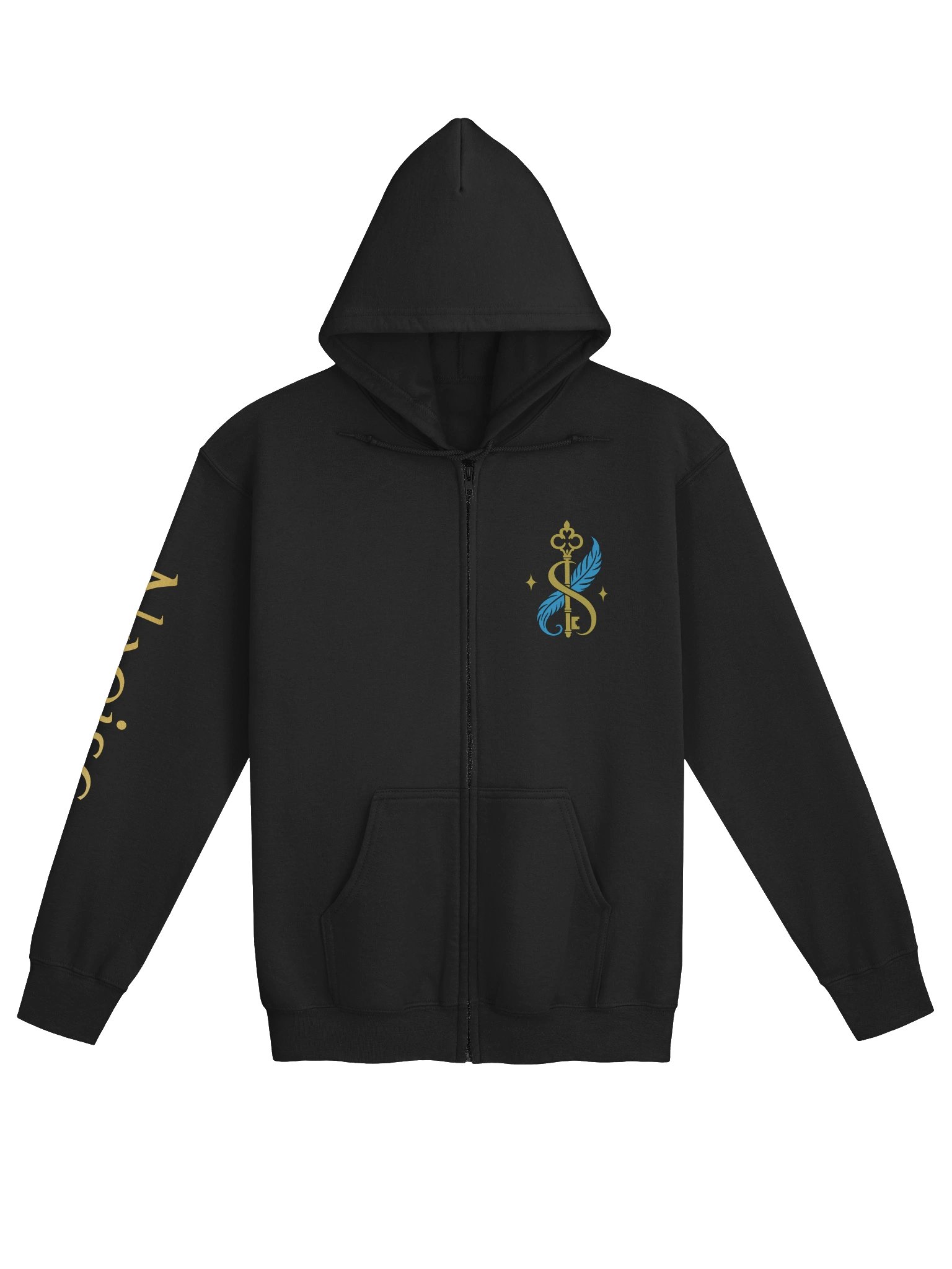 Naoise the Chickadee-Hamster Gryphon | Mythically Meabh Zip-Up Hoodie product image (1)