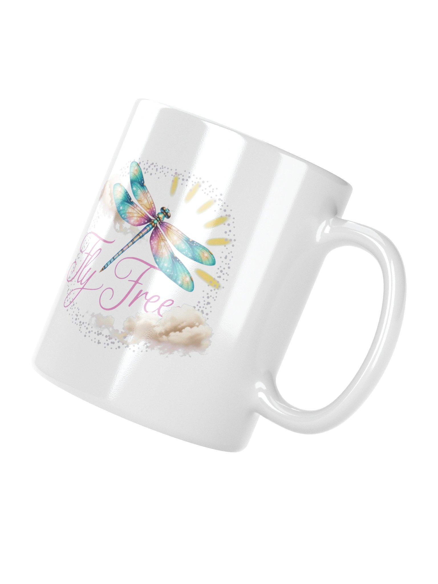 Fly Free Dragonfly Coffee Mug – Inspirational Nature Quote product image (10)