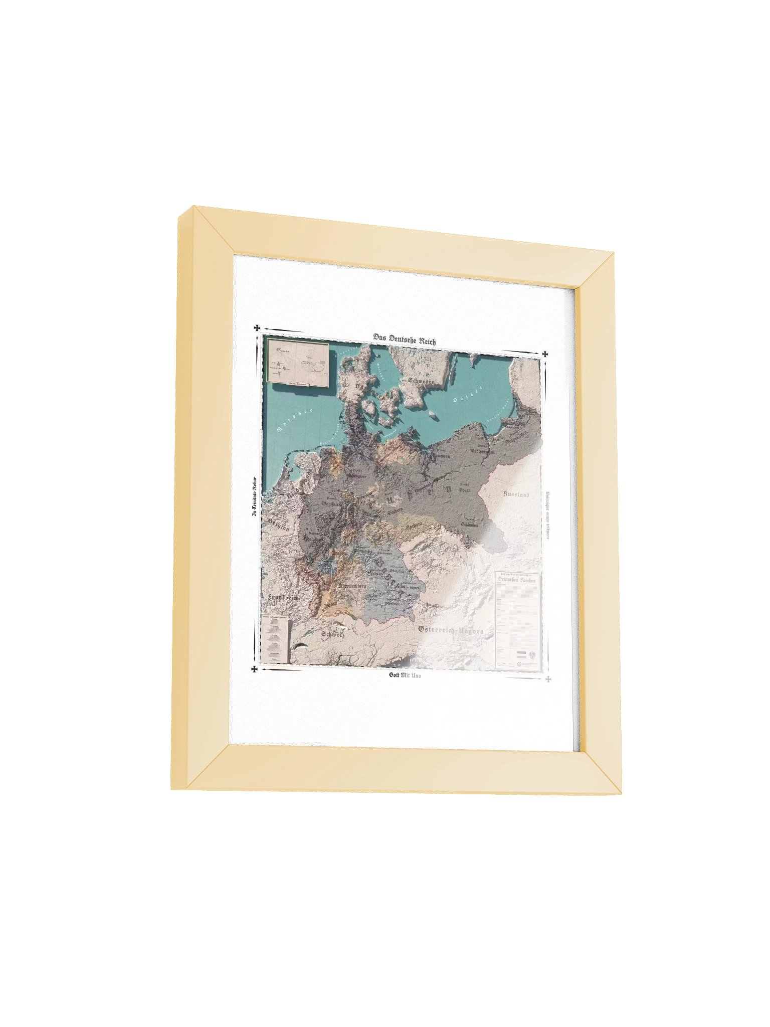 The German Empire - 1914 - Framed Map product image (2)