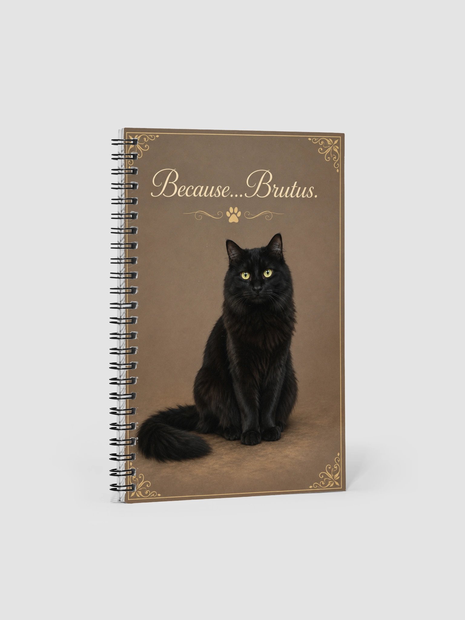 Because...Brutus Spiral Notebook product image (2)