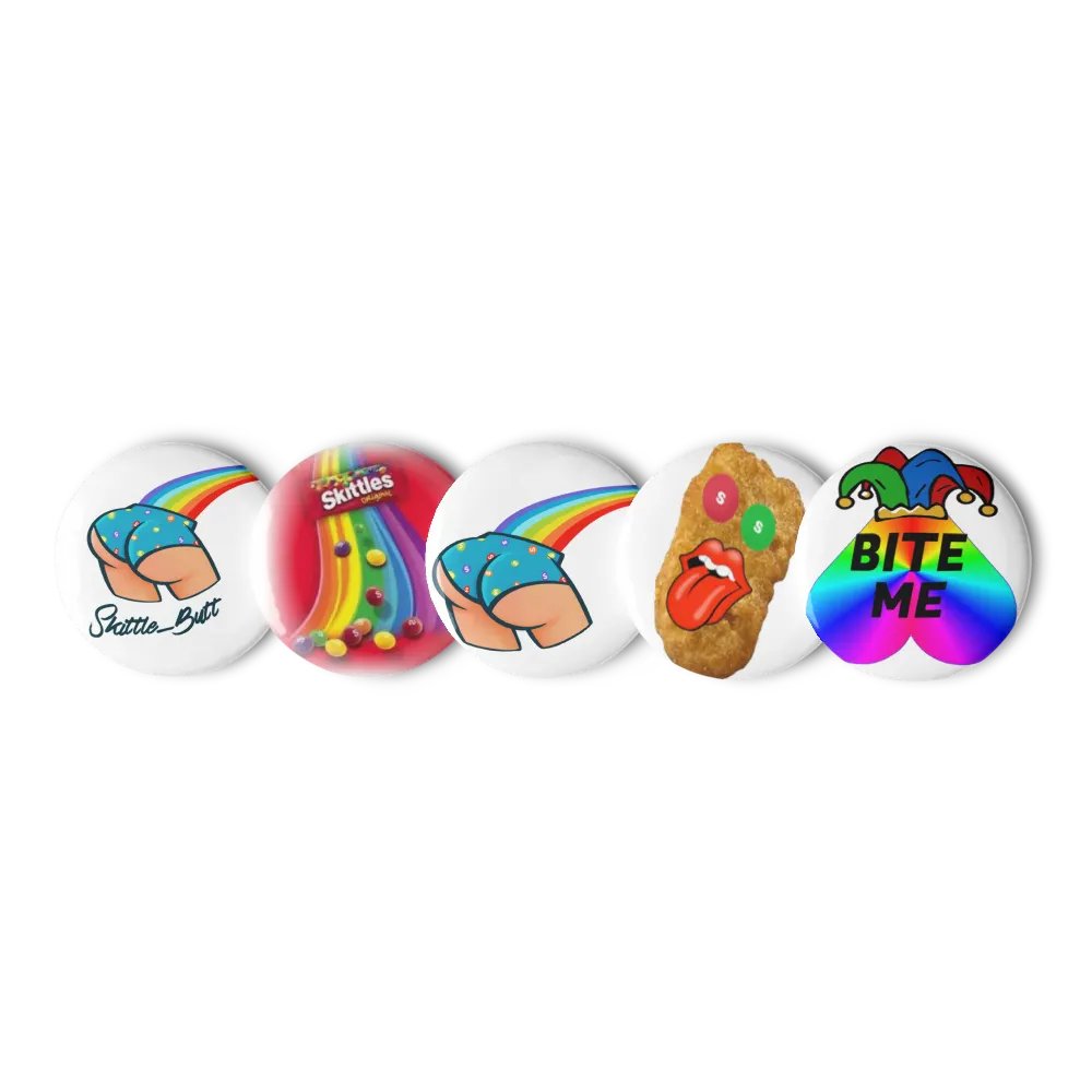 Rainbow Skittle Butt Pin Set product image (4)