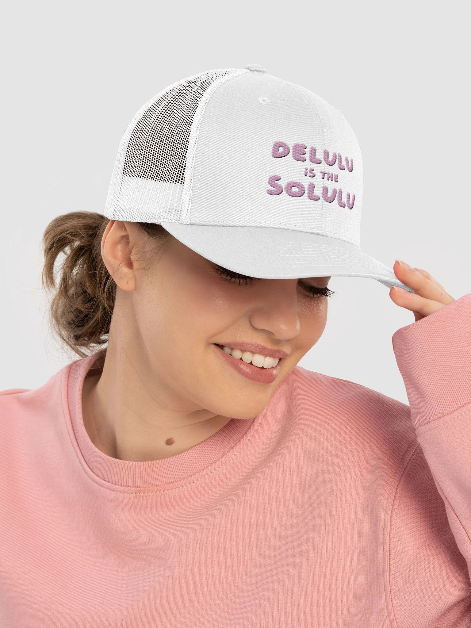 DELULU Retro Trucker Hat product image (24)