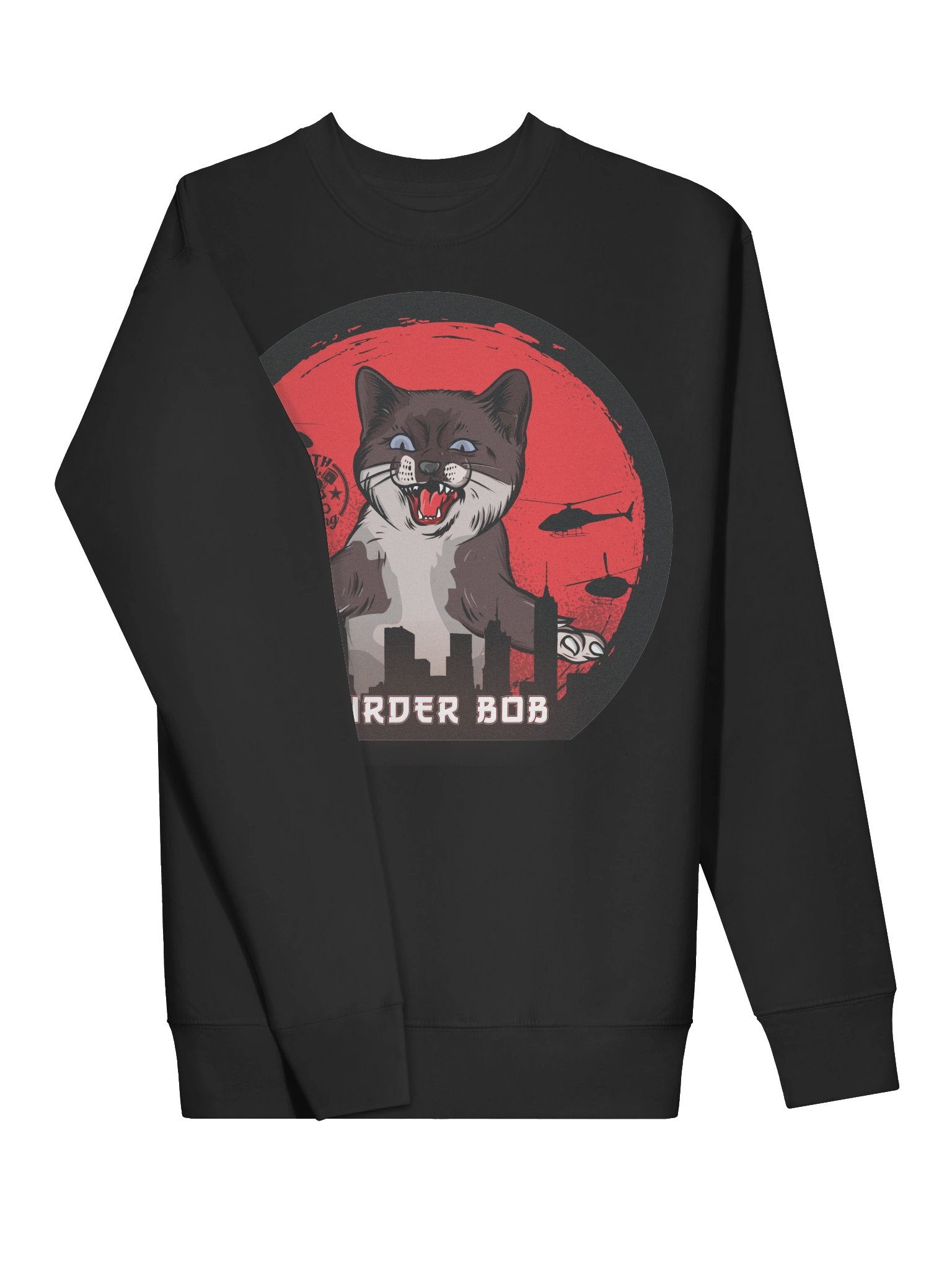 Murder Bob as CatZilla Cityscape Sweatshirt product image (5)