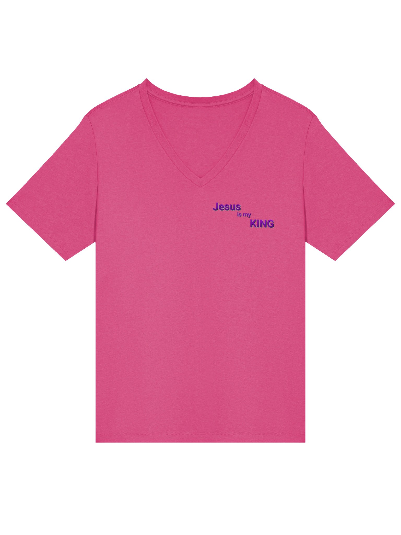 Jesus is my King Ladies V-Neck T-Shirt product image (38)