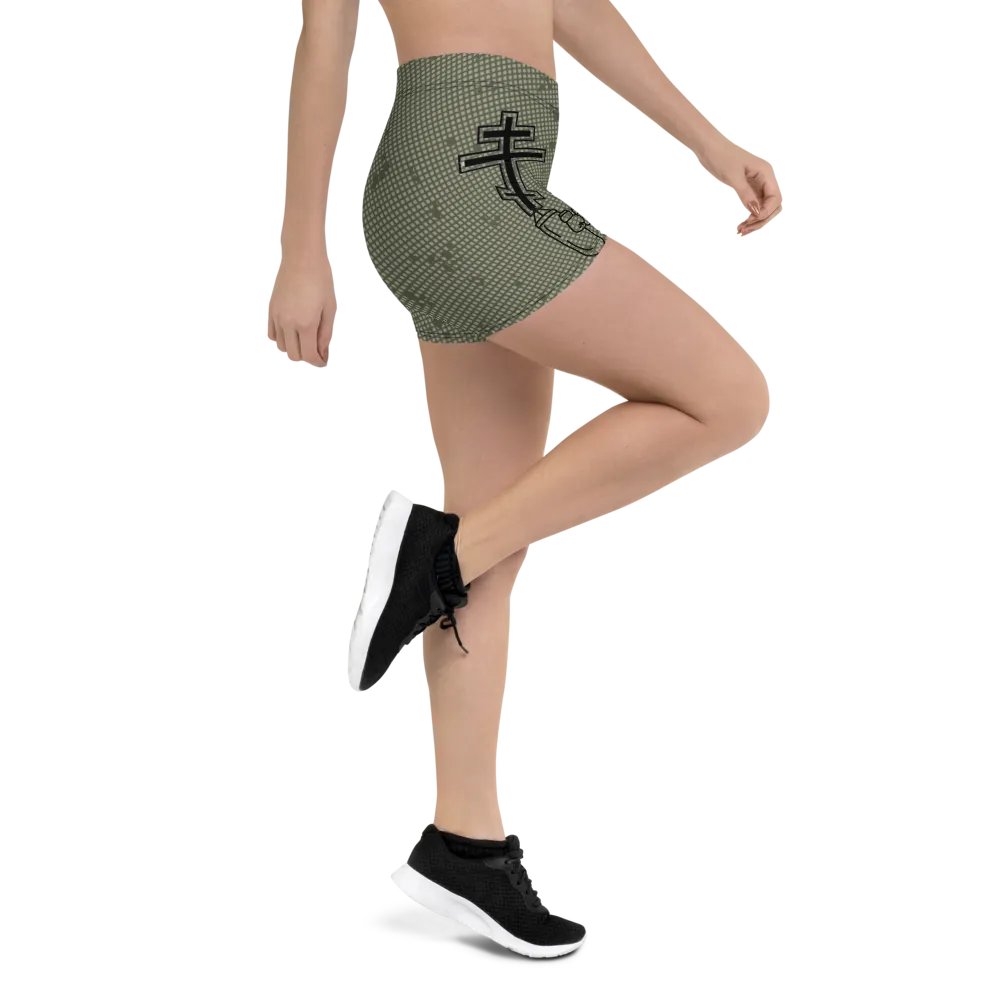 Faithful Camo: Proverb 3:25 Compression Shorts - Desert Night Camo product image (12)