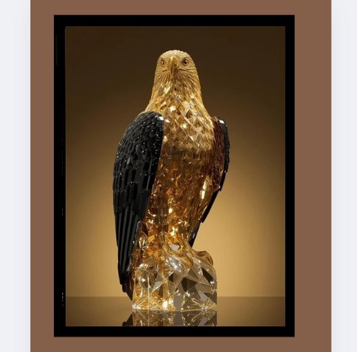Crystal Eagle Sculpture Wall Art product image (1)
