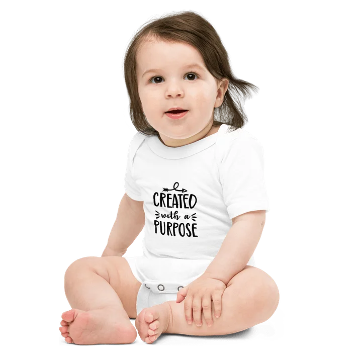 'Created with a Purpose' Short Sleeve Onesie product image (1)