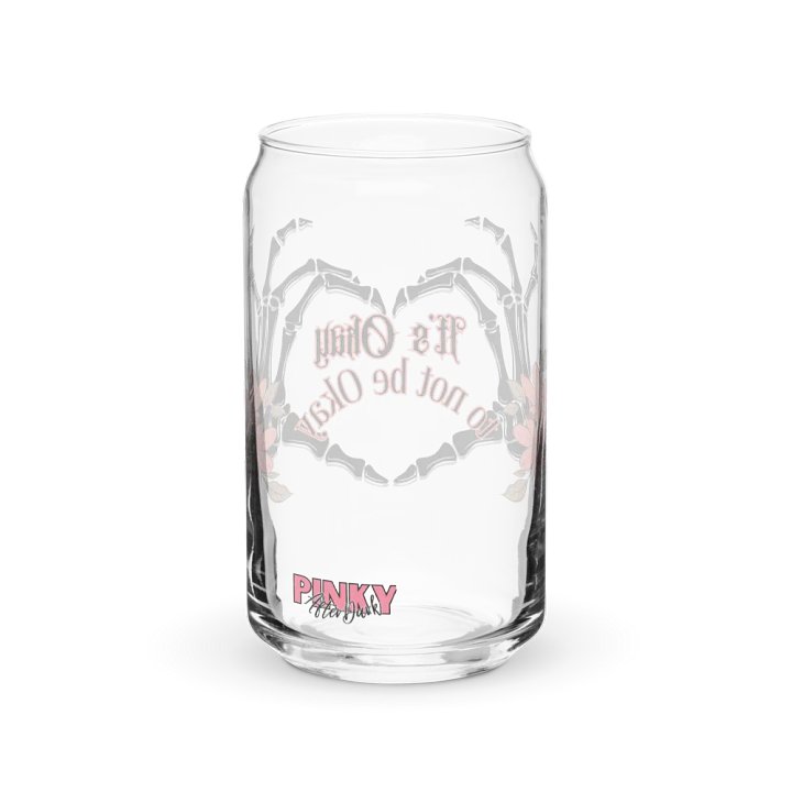 It's Okay to not be Okay pinkyafterdark Glass Can product image (2)