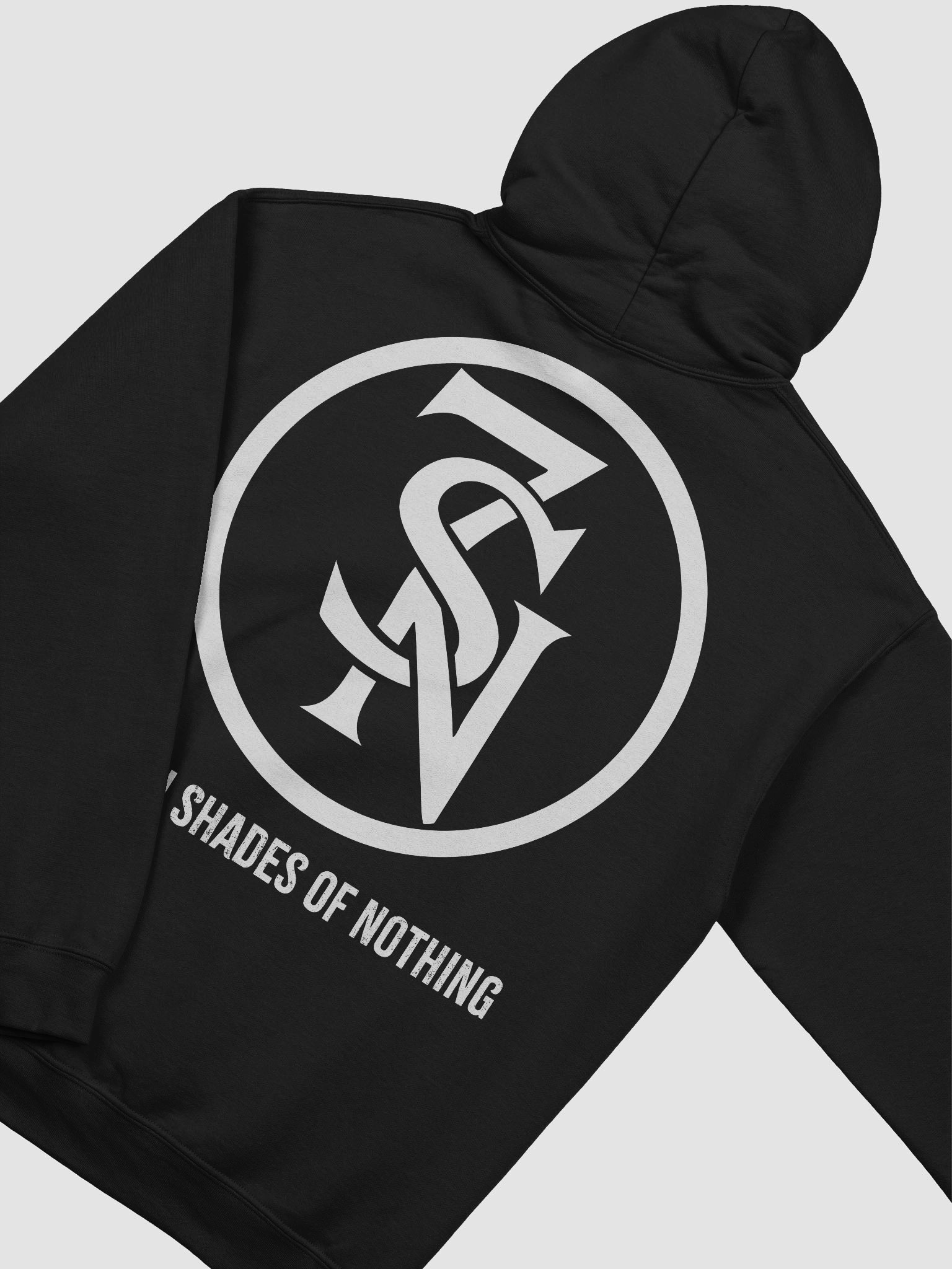 Seven Shades of Nothing White Logo on Gildan Classic Hoodie product image (4)