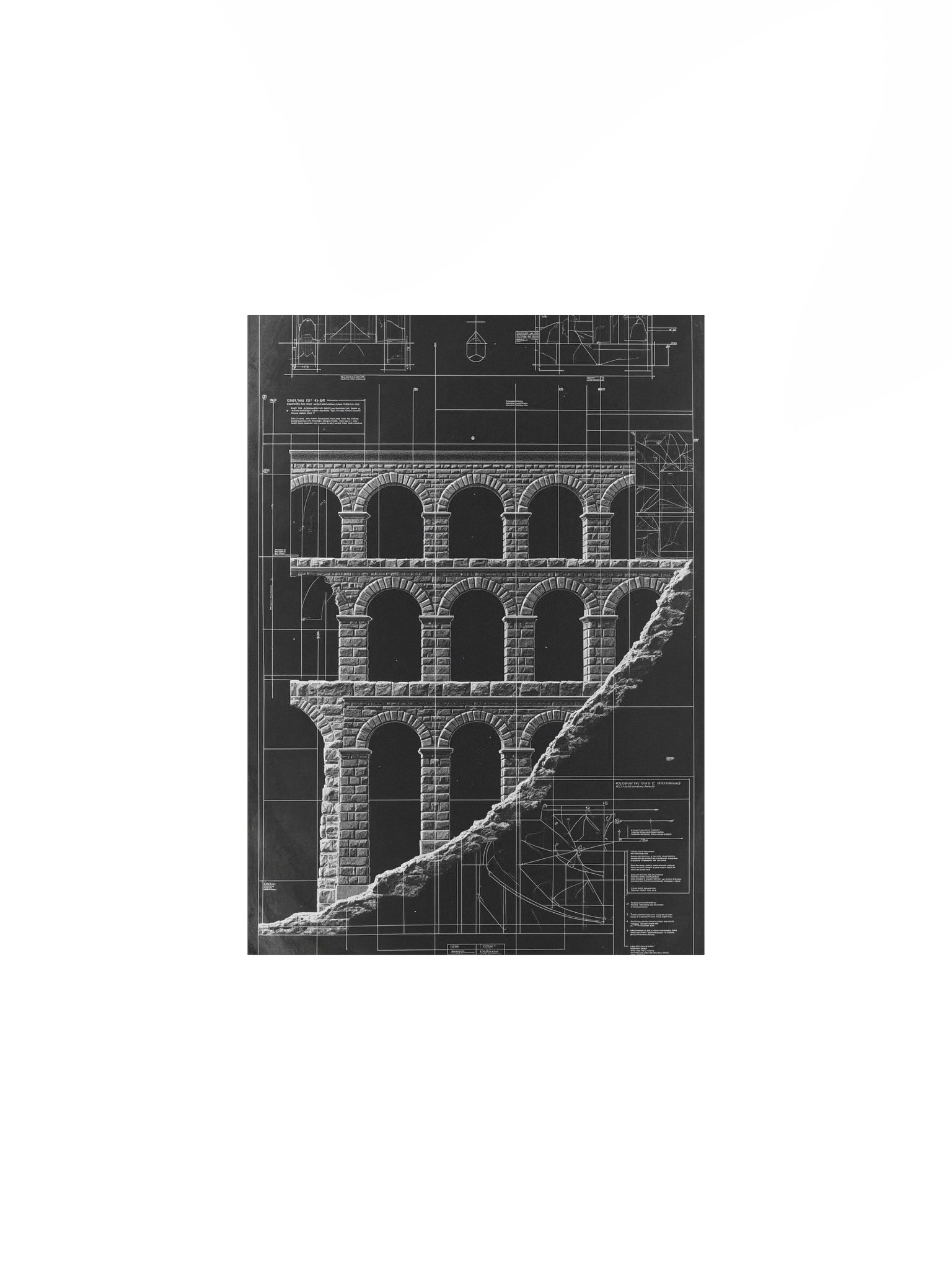 Segovia Aqueduct: Roman Engineering Masterpiece (Technical Blueprint) product image (2)