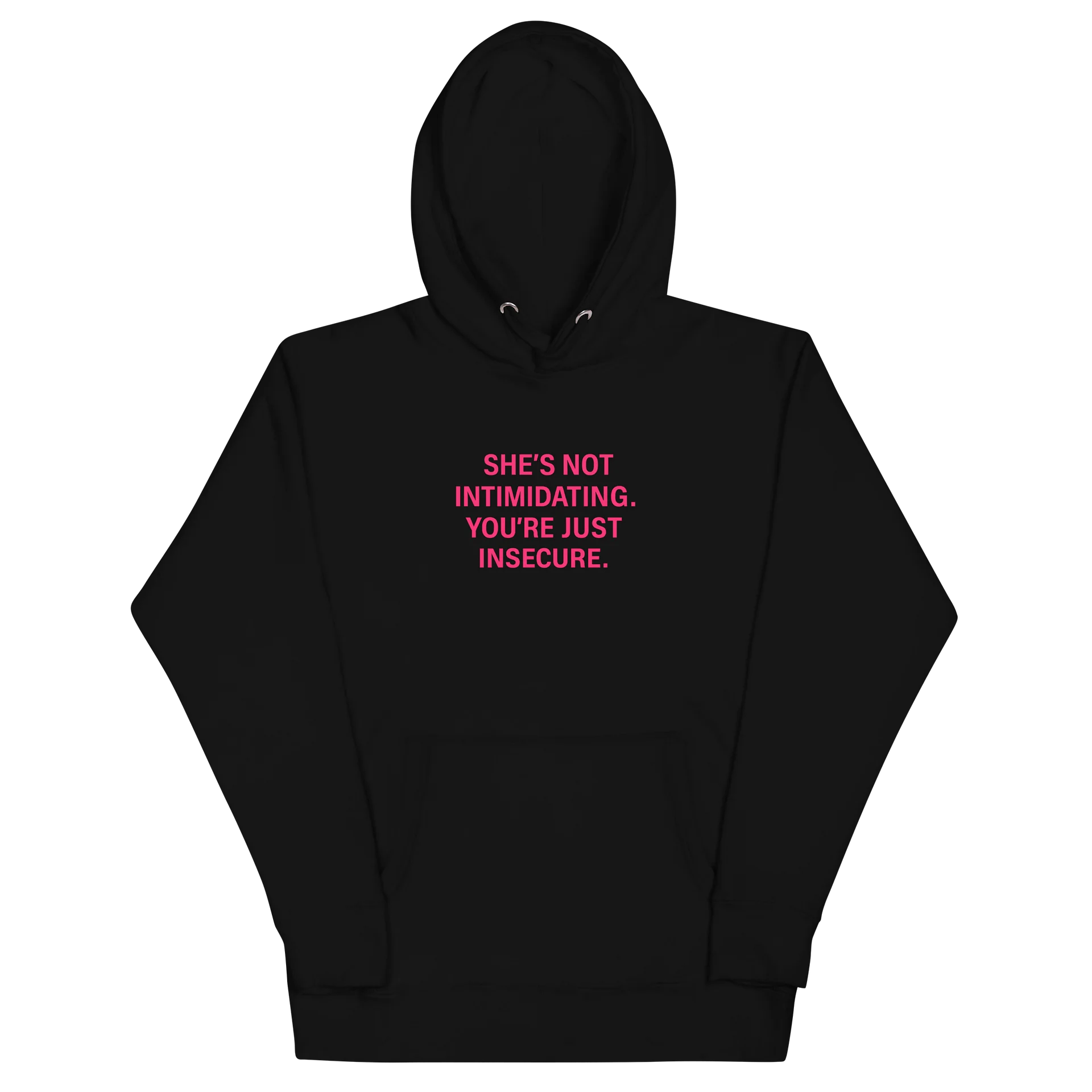 She’s Not Intimidating Hoodie – Black Edition product image (2)