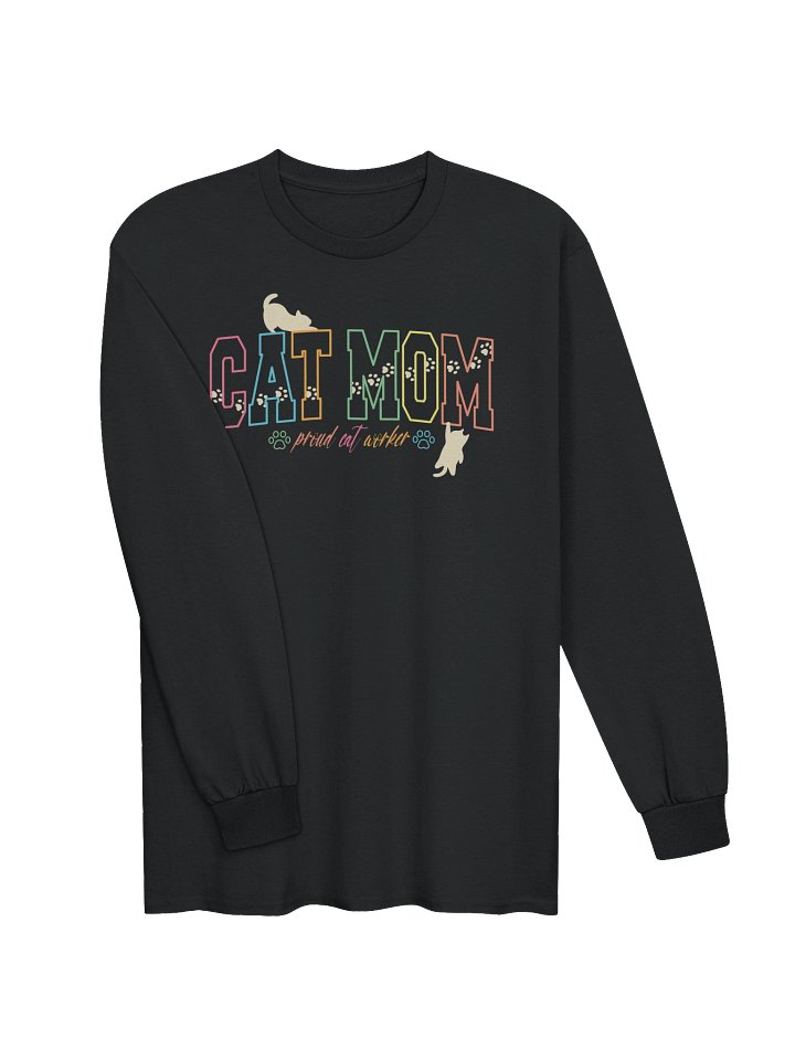 Cat Mom (proud cat worker) 2 - Unisex Adult Long Sleeve T-shirt product image (8)