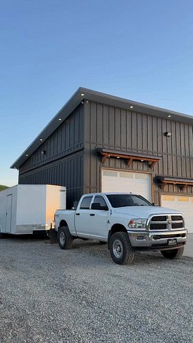 Finally poured some concrete out front! #barndominium #shophouse #concrete