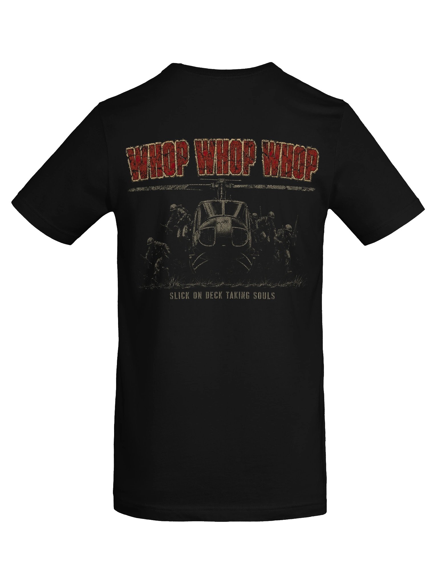 WHOP WHOP WHOP | UH-1 Huey Door Gunner Tee | Vietnam Air Cav Military Metal Graphic product image (31)