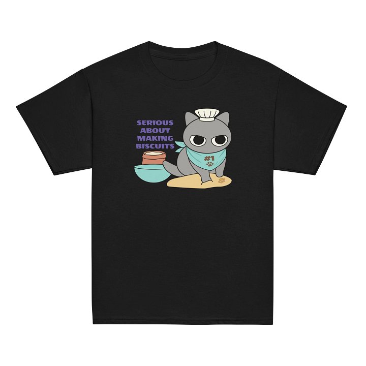 Biscuit Cat - Unisex Youth Heavyweight T-shirt product image (2)