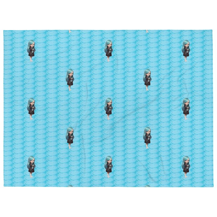 (Aqua CHIBI) K Throw Blanket product image (2)