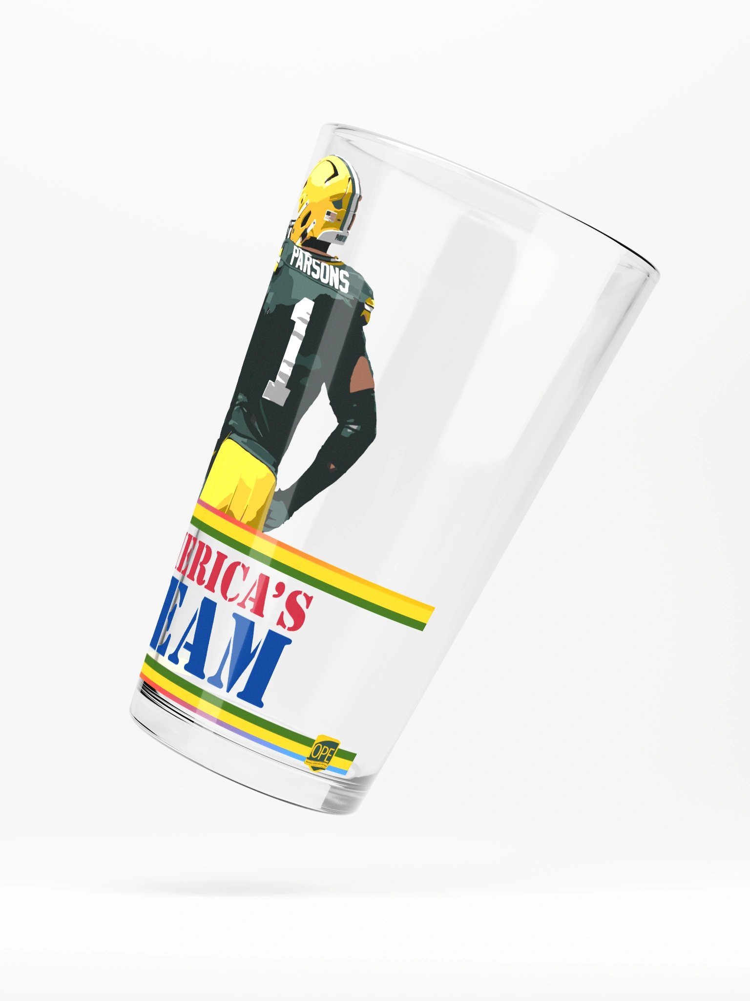 Parsons America's Team Shaker Pint Glass product image (5)