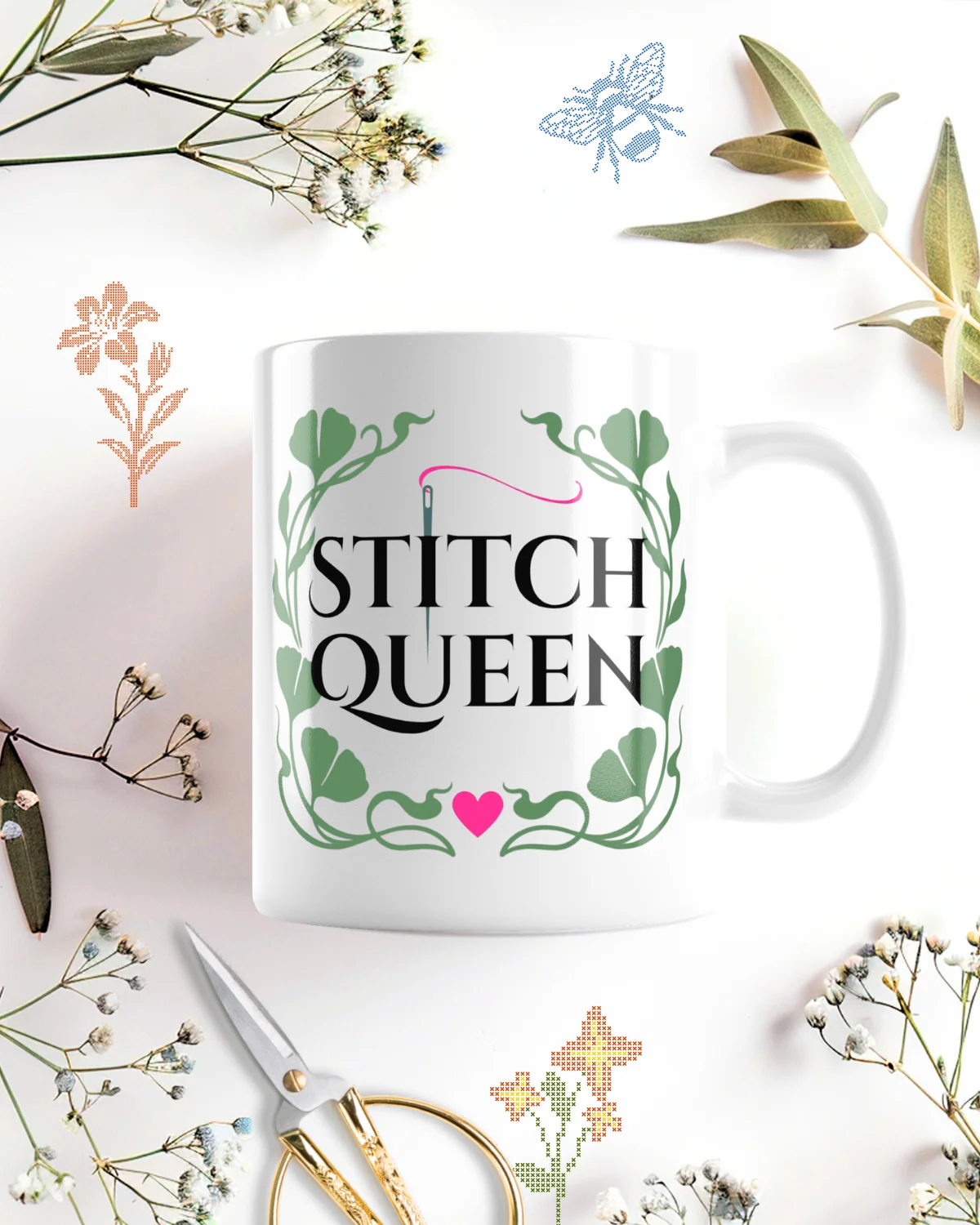 Art Nouveau "Stitch Queen" Mug product image (1)