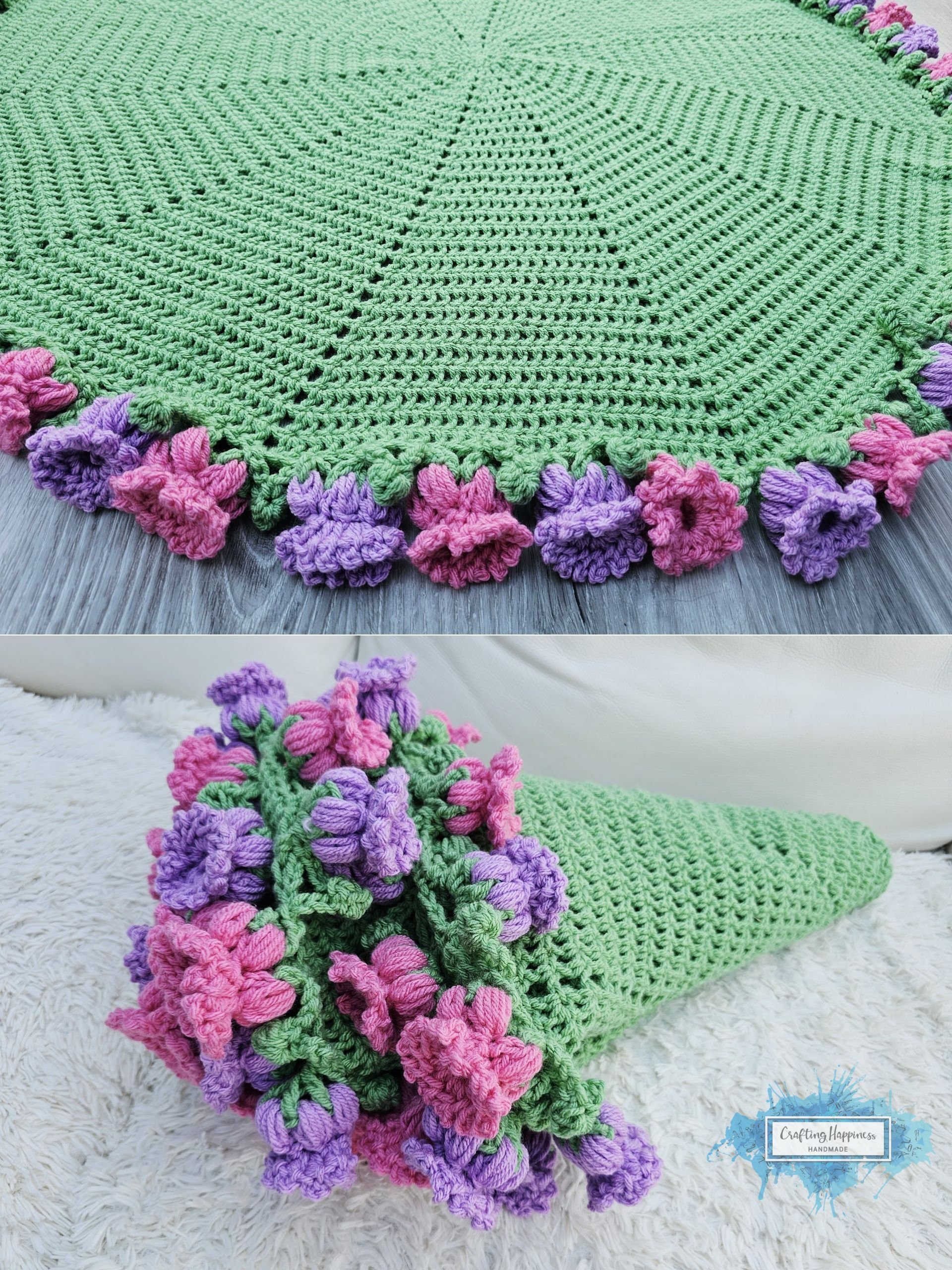 Crochet Flower Blanket Patterns Bundle | Rose, Sunflower, Daffodil, Lily (PDF) product image (4)