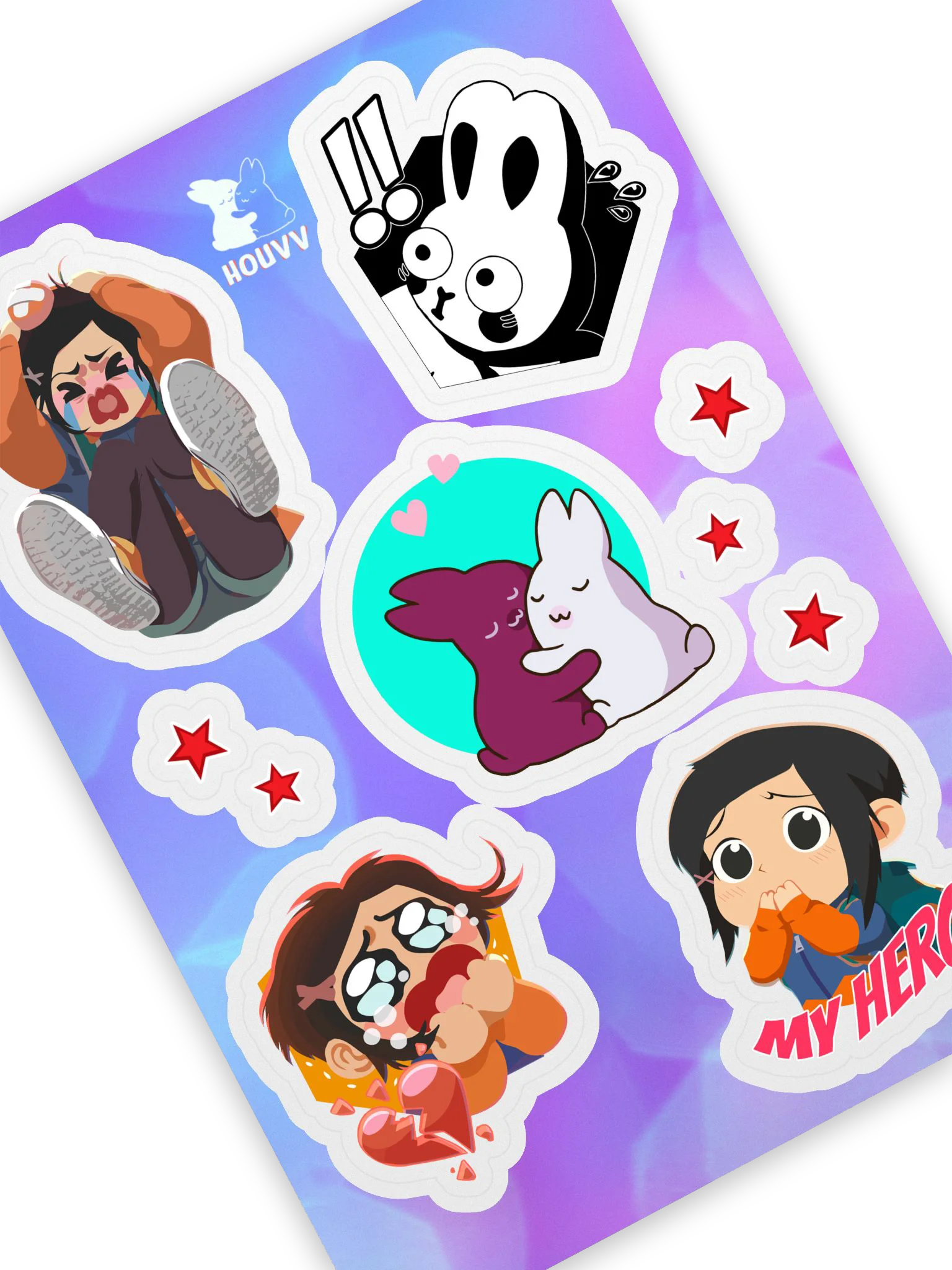 Ling & Bunny sticker sheet product image (2)