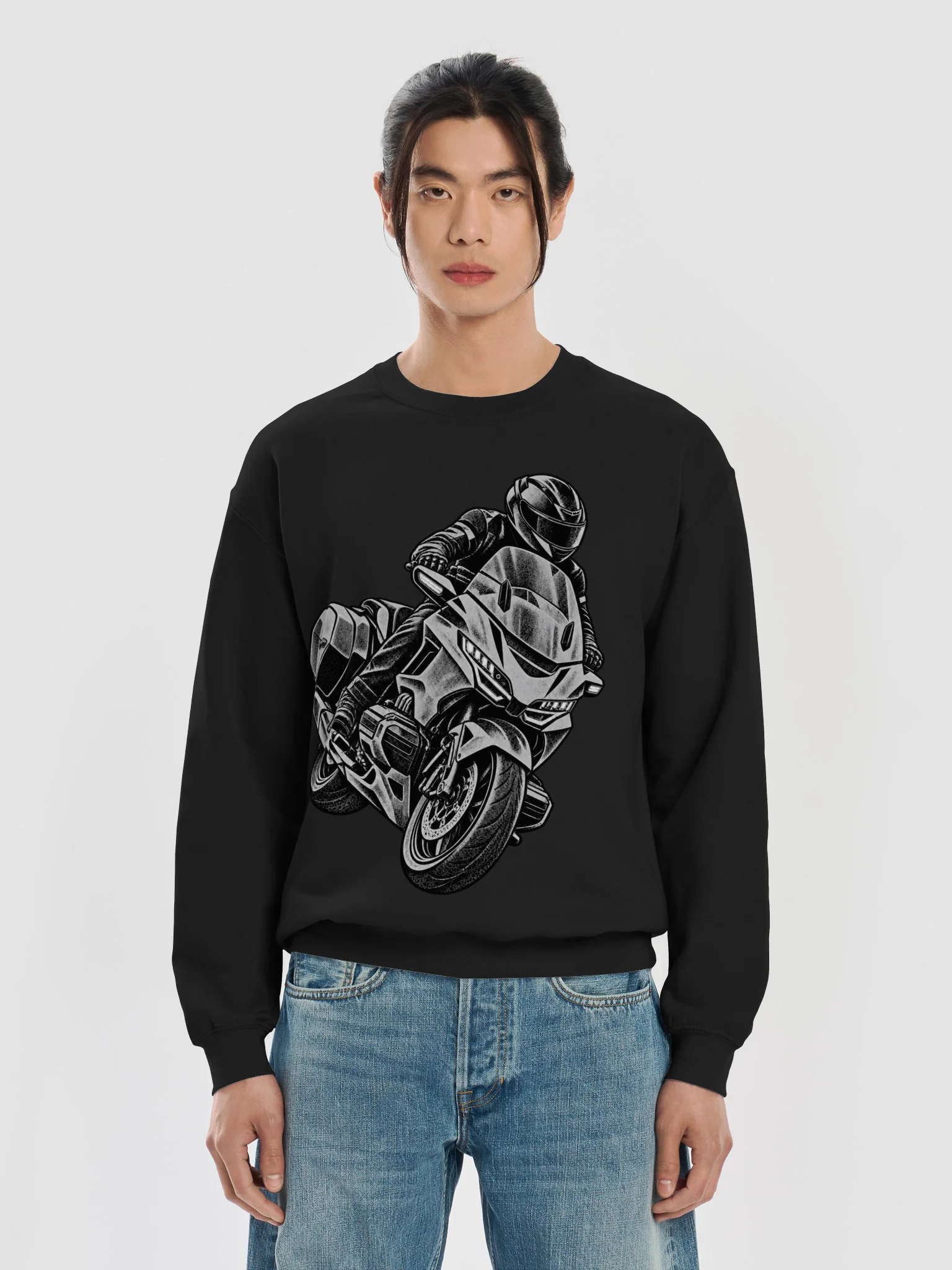 Leaning Goldwing Bagger Sweatshirt product image (5)