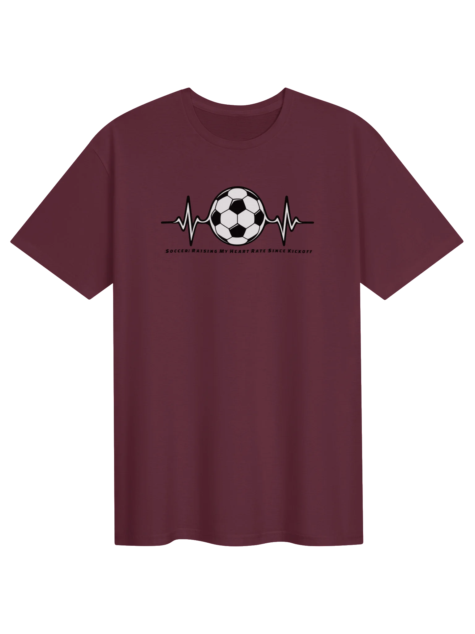 Raising My Heart Rate Heartbeat Soccer Ball Tee product image (1)