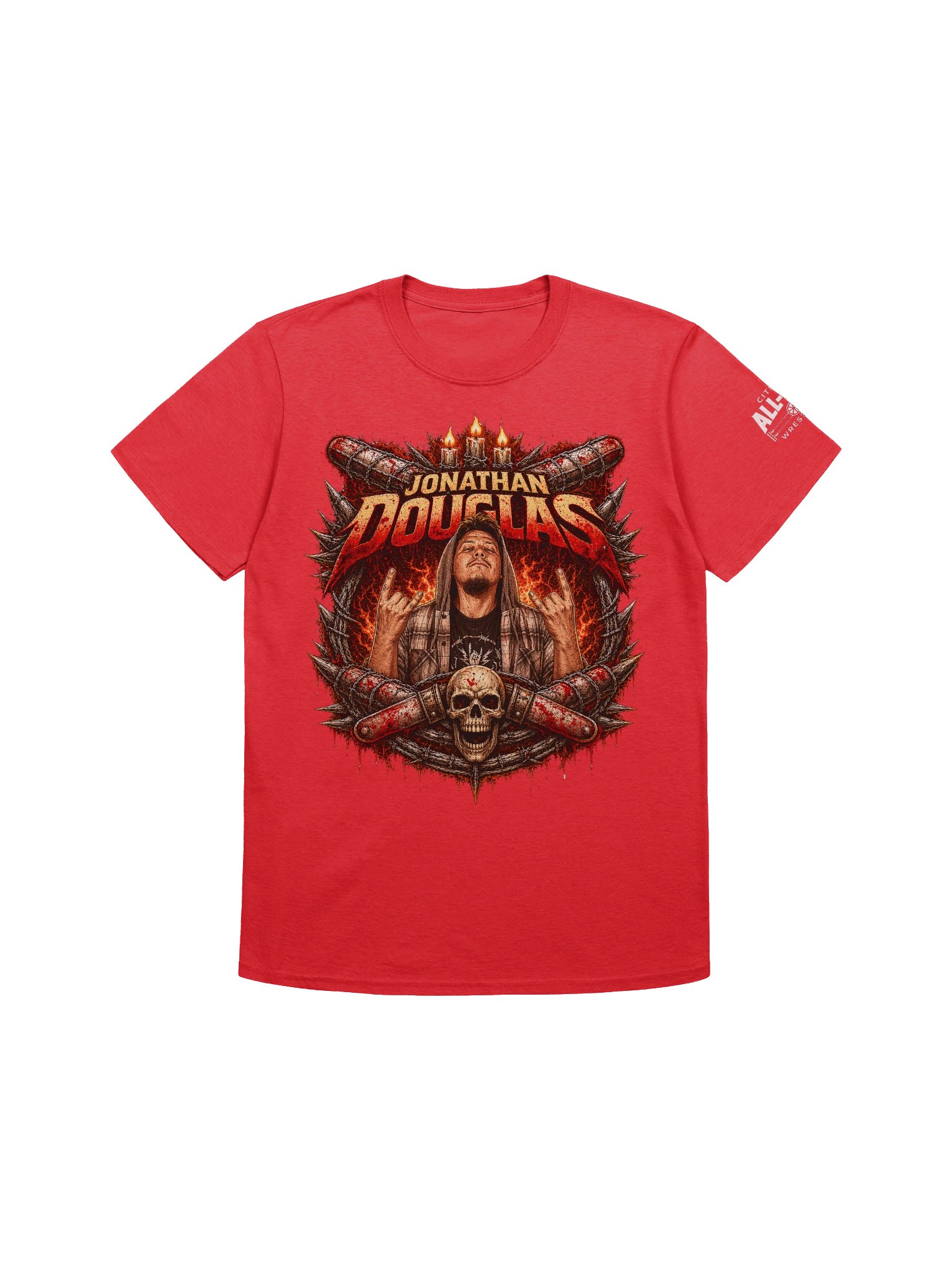 Jonathan Douglas "Skull and Bats" Tee product image (1)