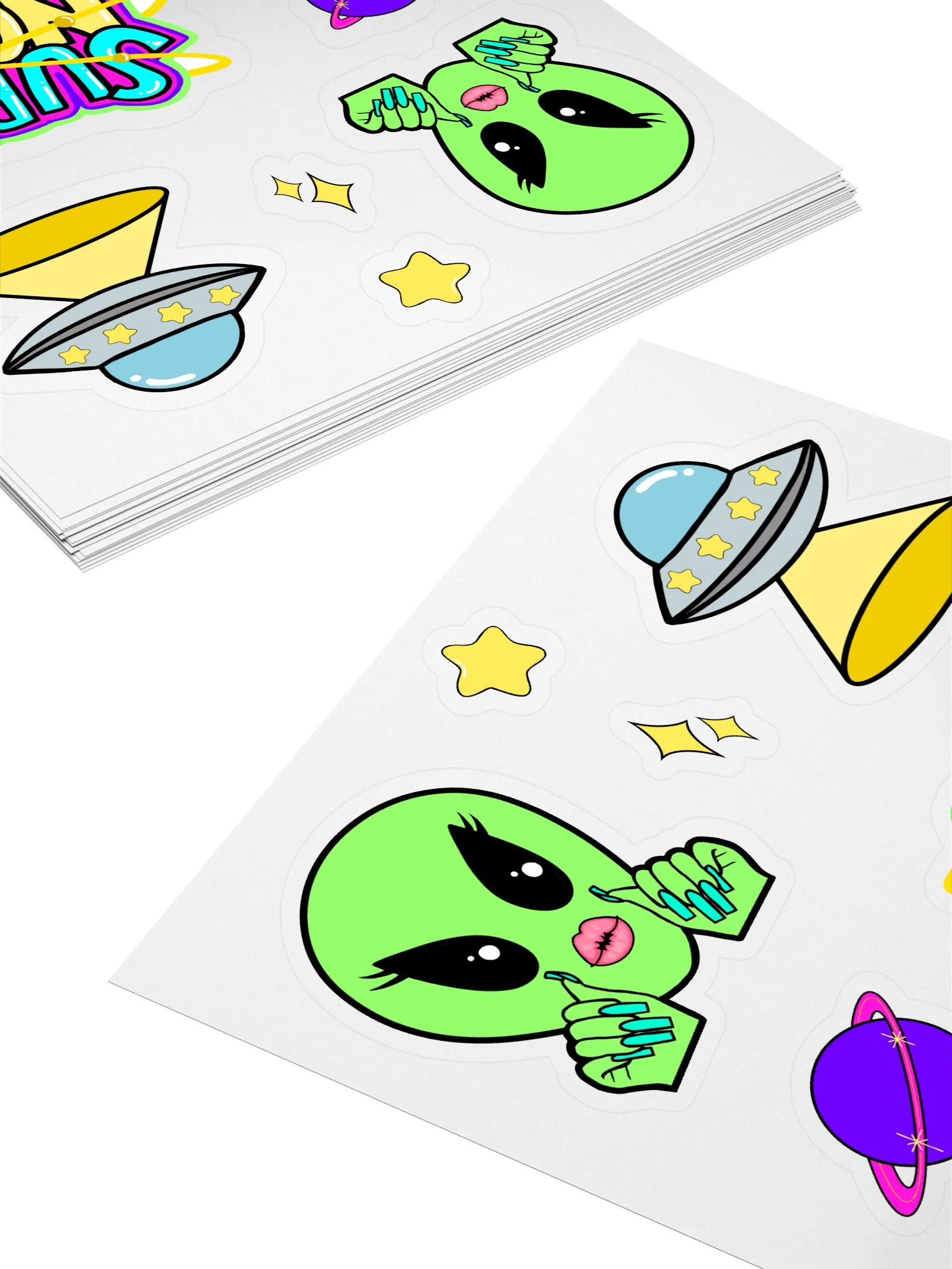 THE SPACE COLLECTION STICKER SHEET product image (4)