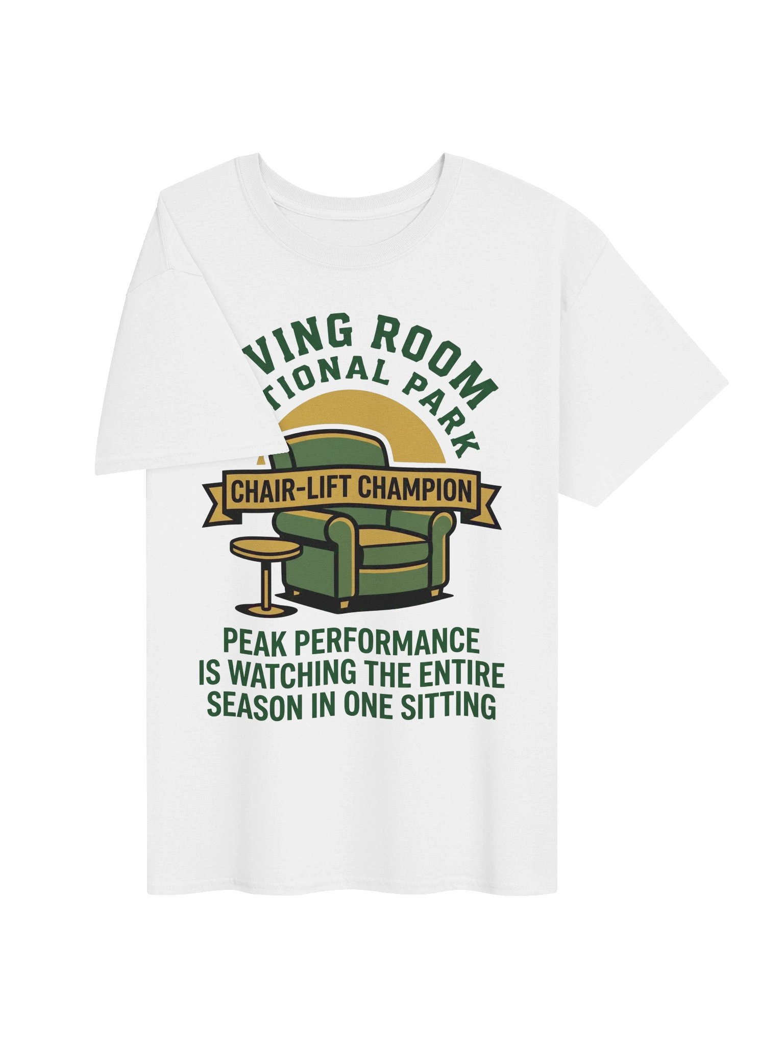 Living Room National Park Funny Binge-Watching Homebody T-Shirt product image (3)