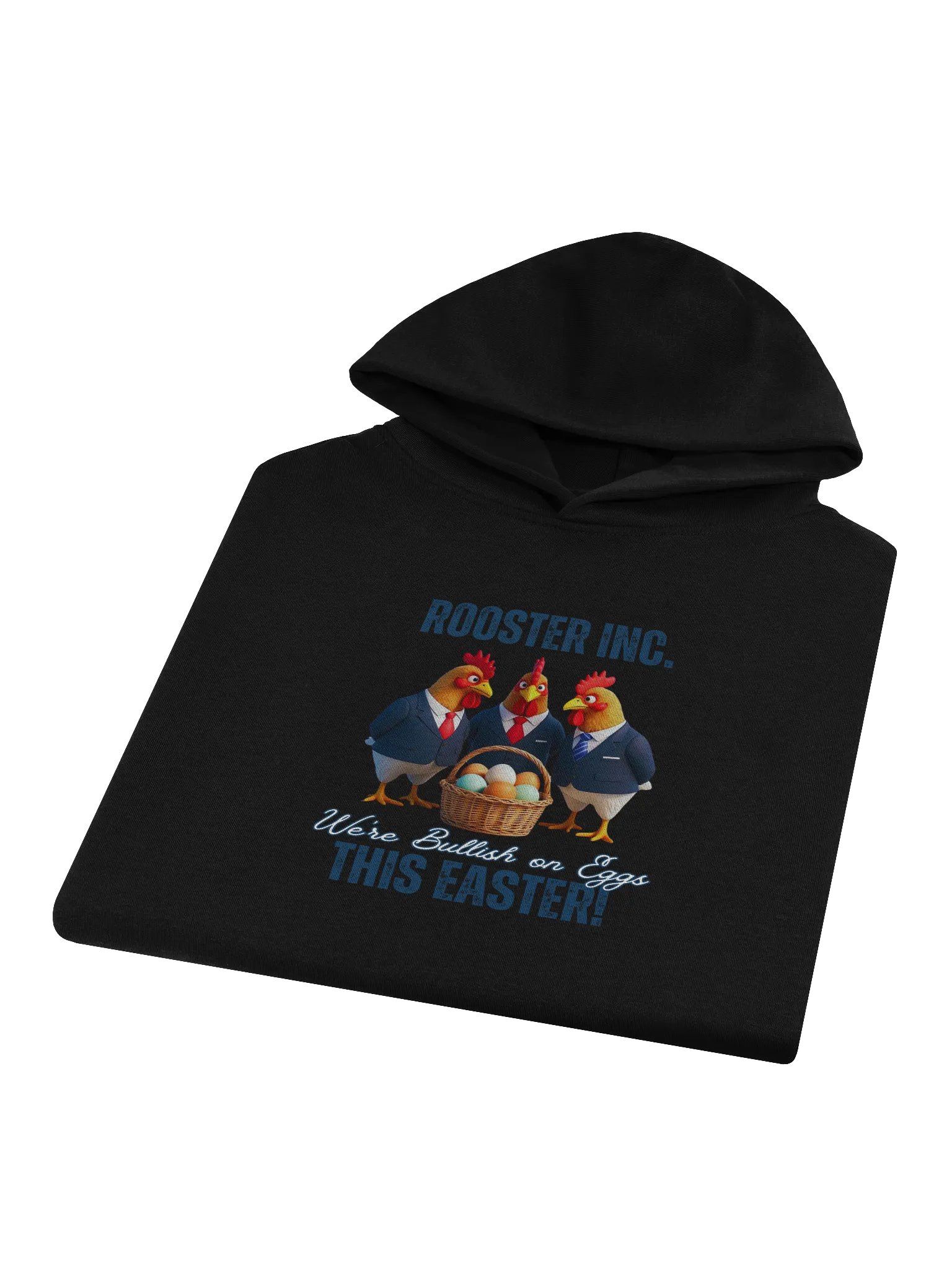 Rooster Inc. - Humorous Easter Black Hoodie product image (1)