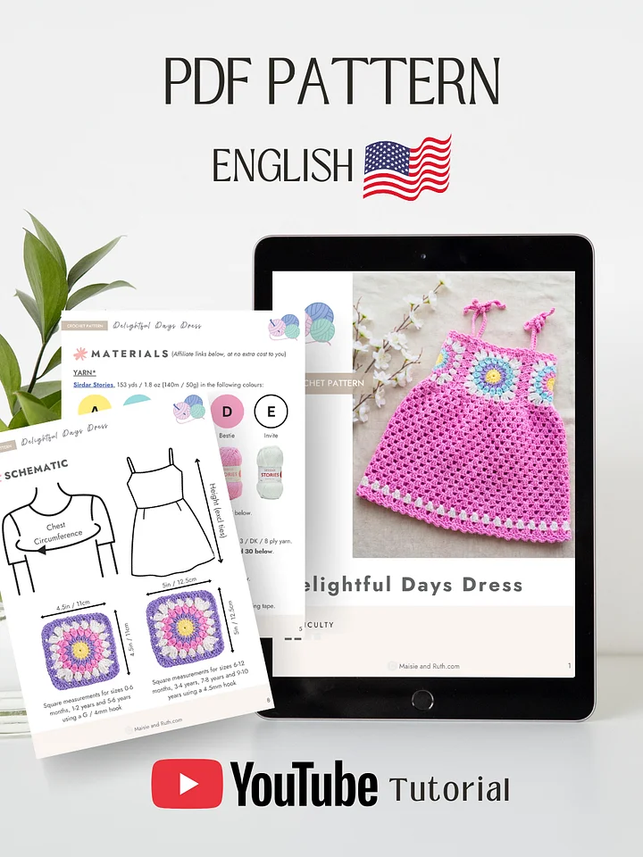 Delightful Days Dress Crochet Pattern product image (2)