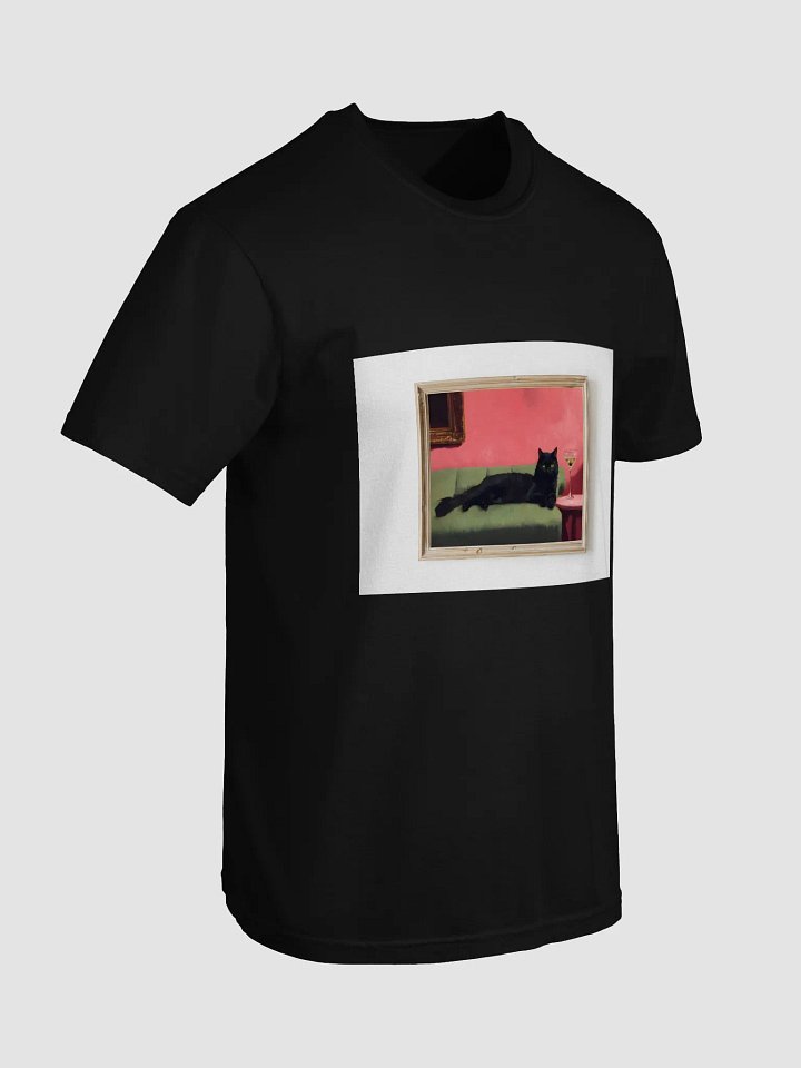 BLACK CAT ON COUCH NEXT TO MARTINI product image (2)