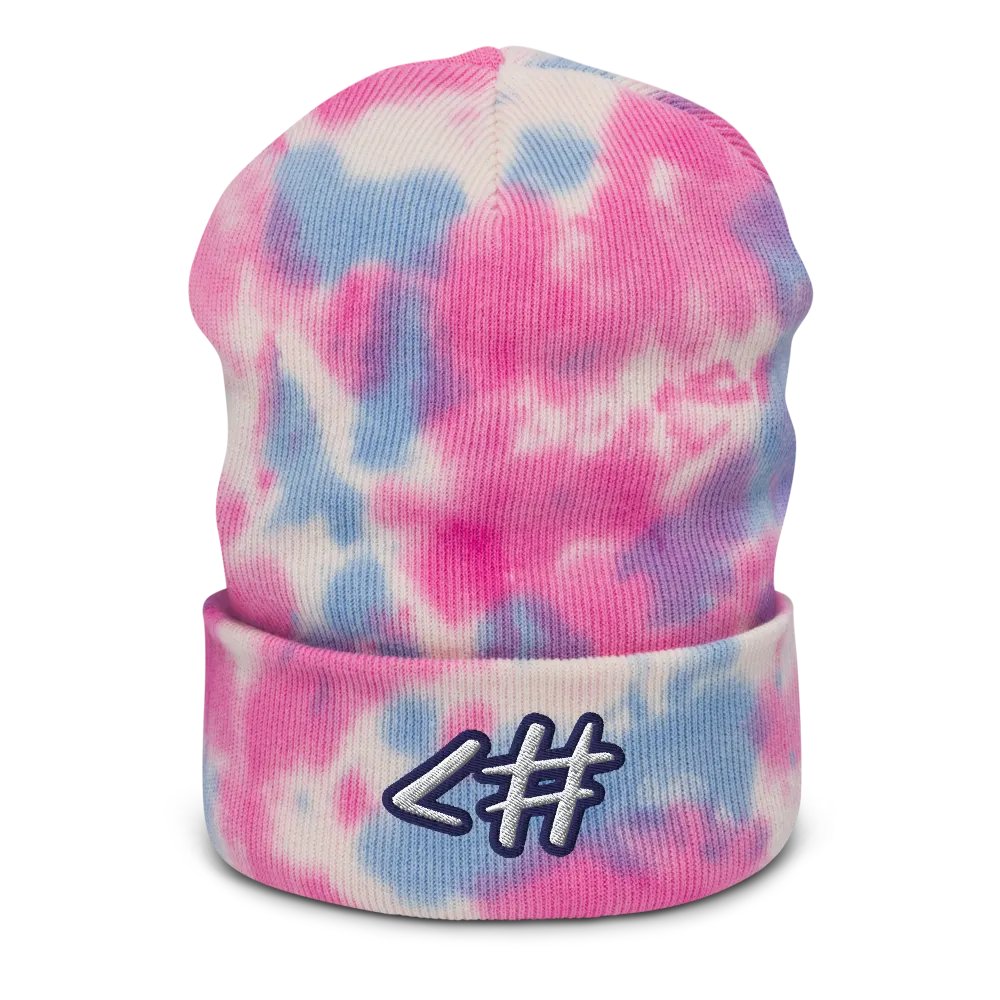 <# Tie-Dye Beanie product image (1)